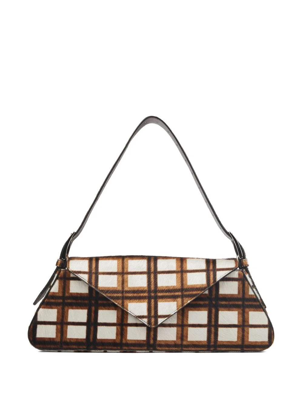 checked shoulder bag - 1