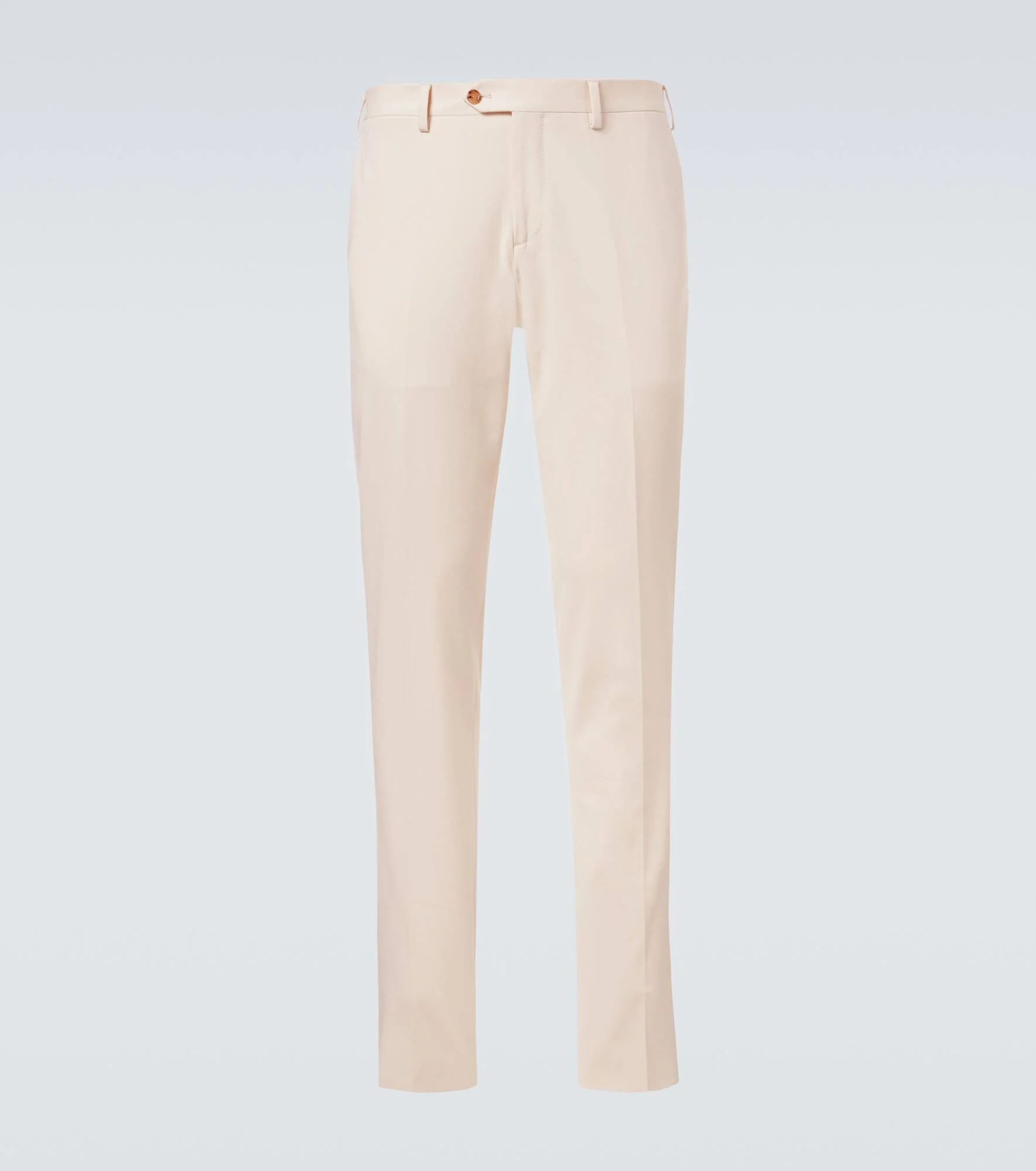 Cotton-blend straight pants - 1