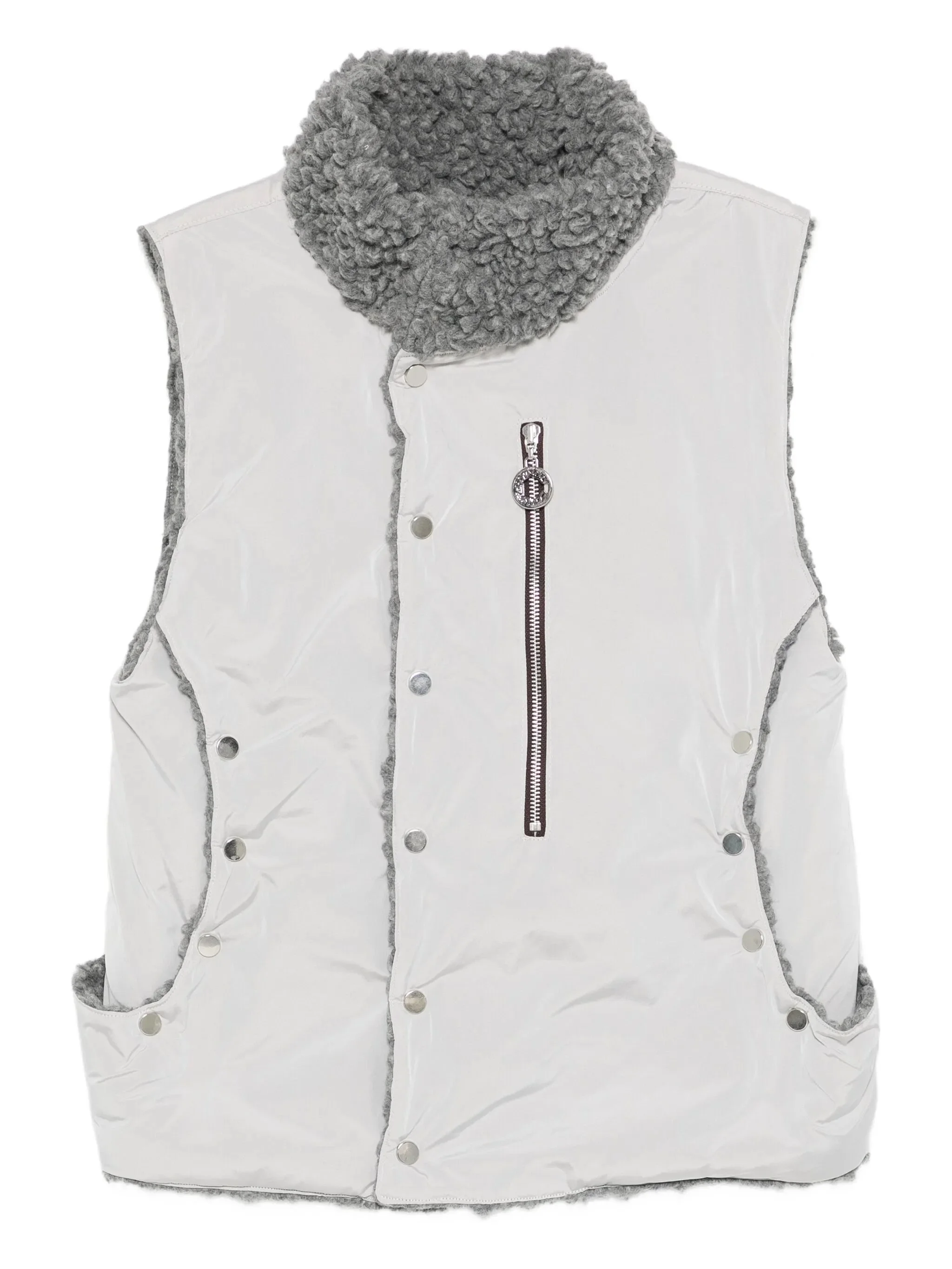 fleece-trims gilet - 1