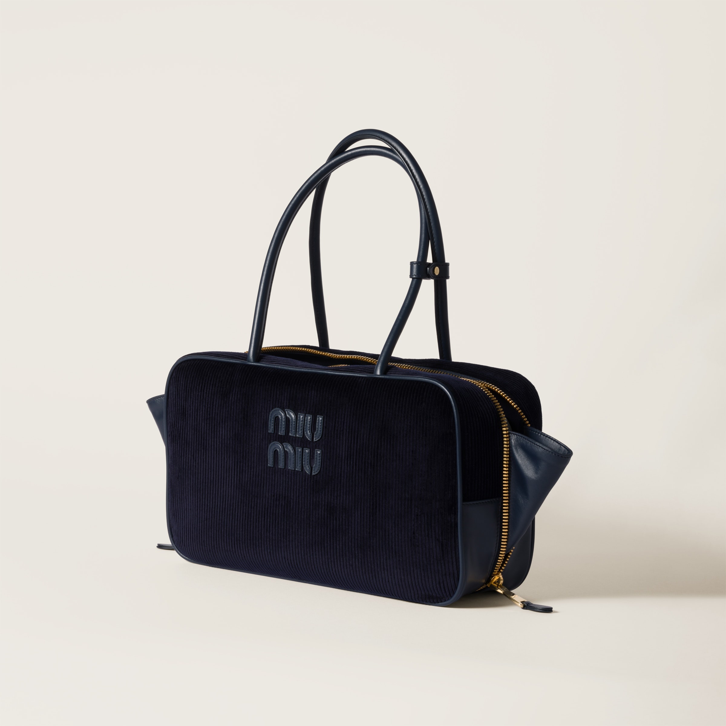 Beau corduroy top-handle bag - 2