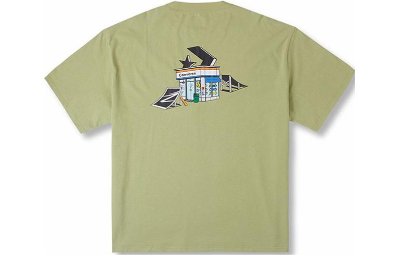 Converse Converse Skateboard Tee 'Yellow Green' 10026165-A02 outlook