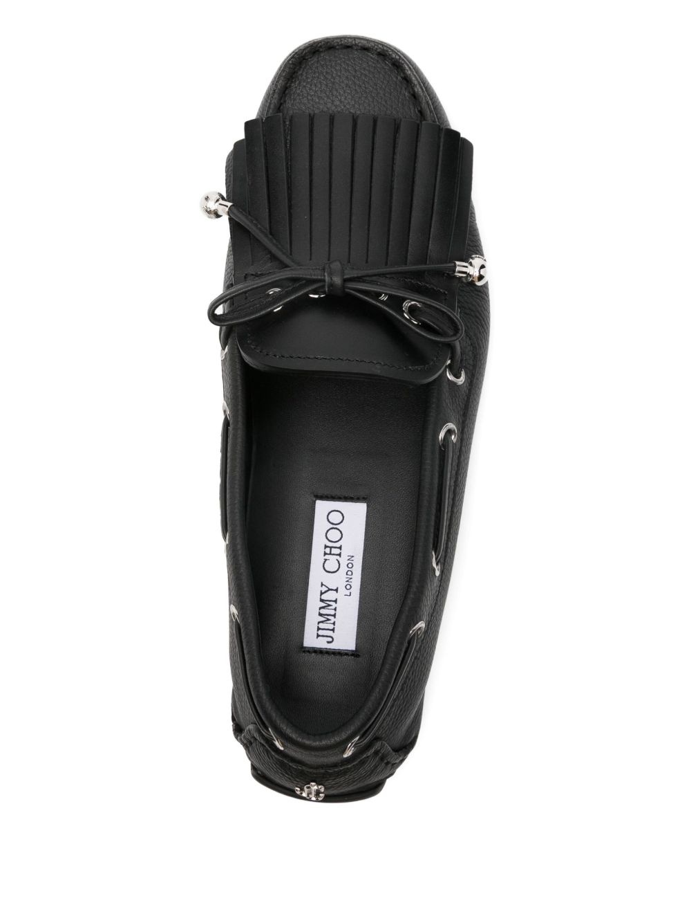 tassel leather loafers - 4