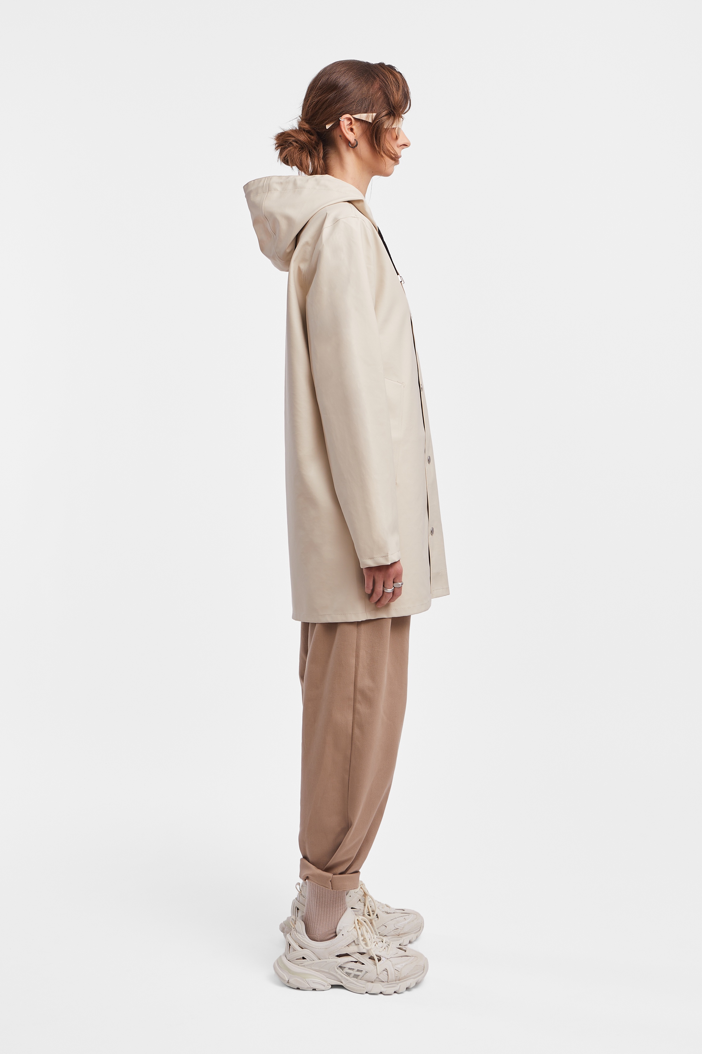 Stockholm Lightweight Women Raincoat Oyster - 3
