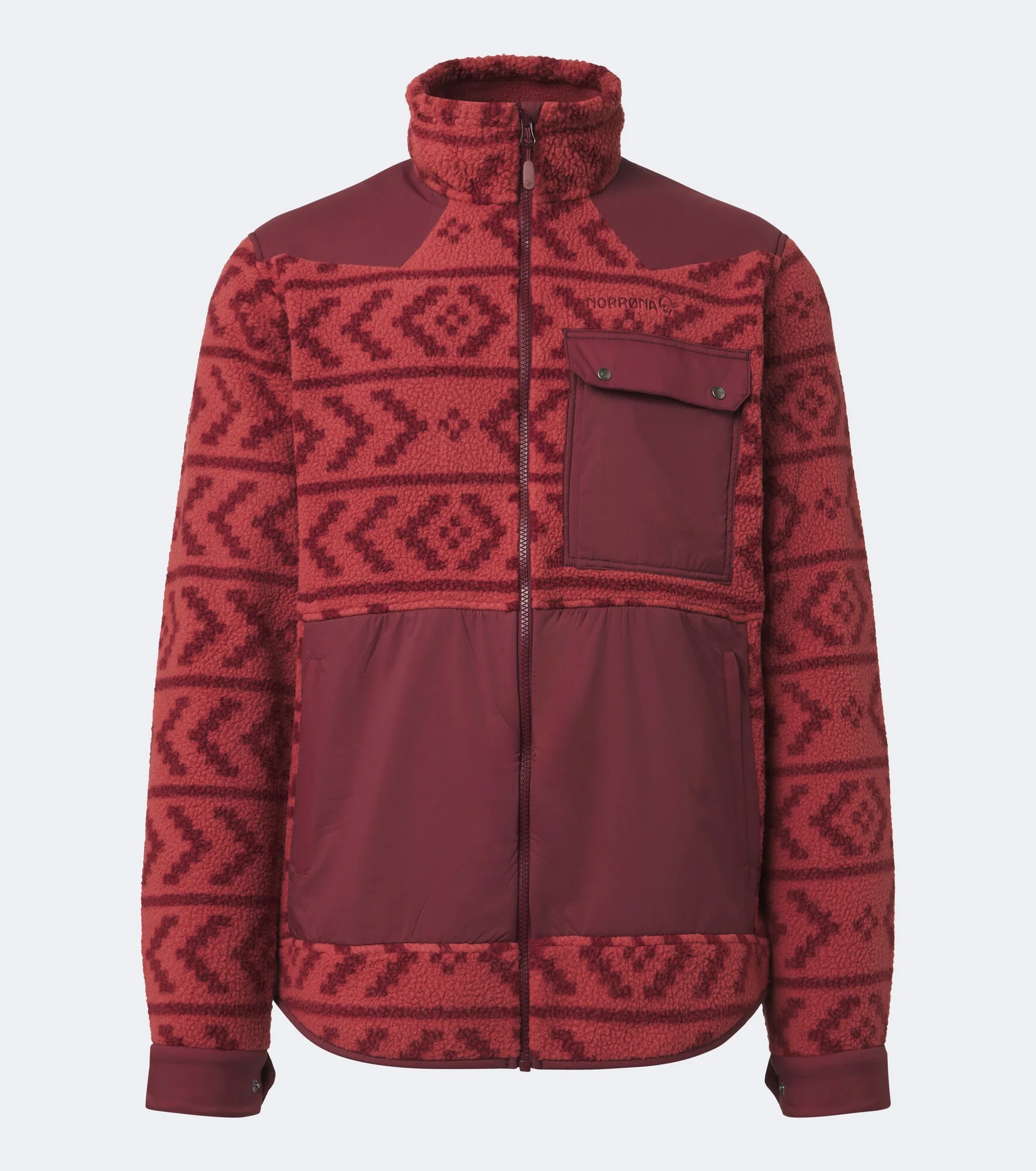 Tamok printed fleece jacket - 1