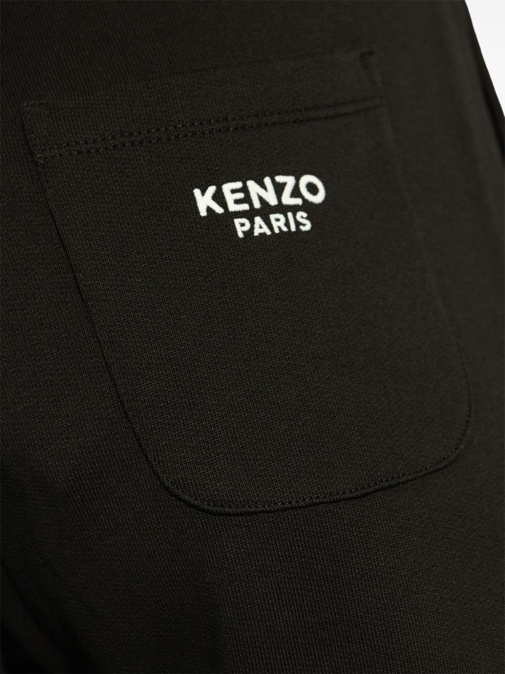 logo cotton track pants - 4