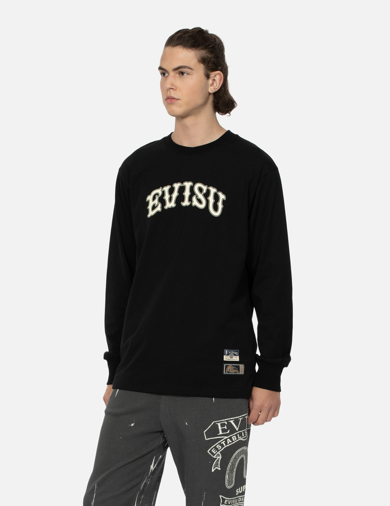 KAMON EMBROIDERY AND LOGO PRINT FASHION FIT LONG-SLEEVE T-SHIRT 8