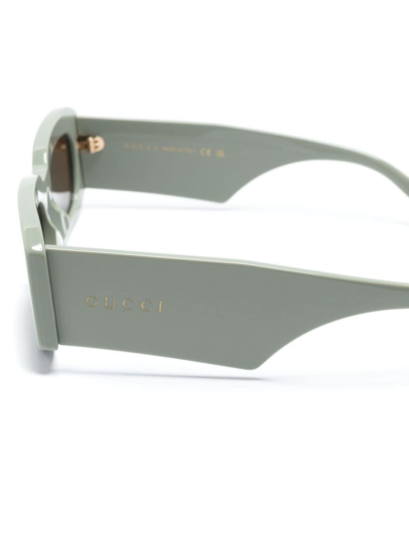logo-lettering rectangle-frame sunglasses 3