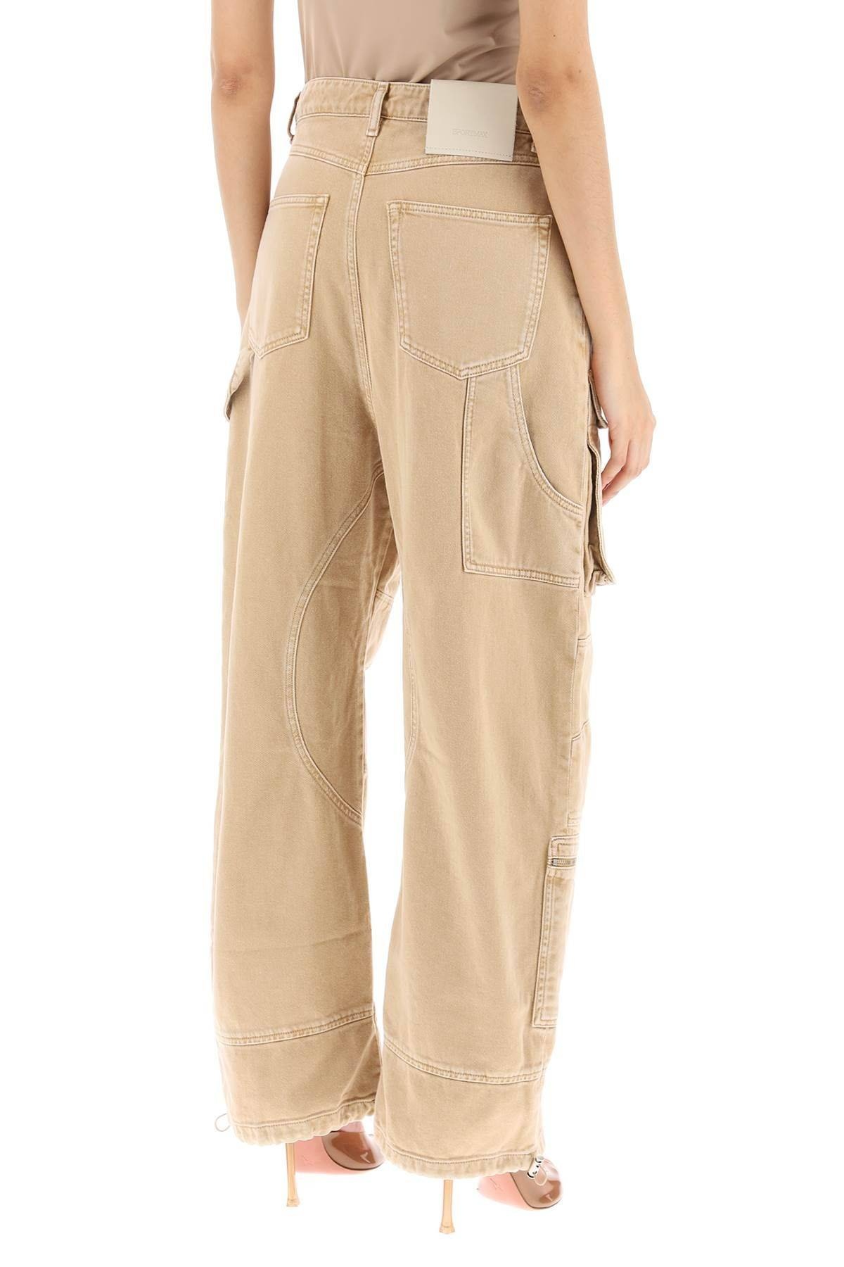 'VANDA' CARGO PANTS IN DENIM - 4