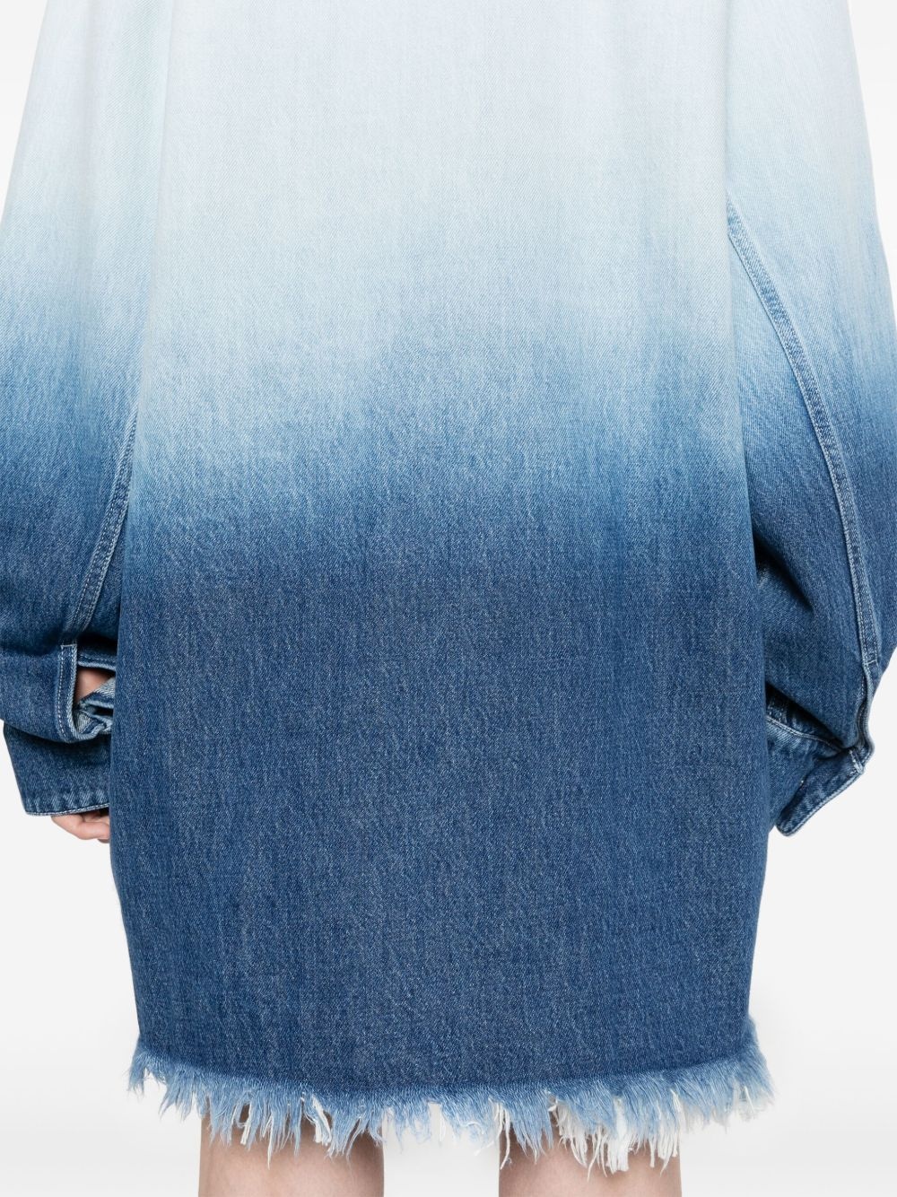 ombré-effect denim jacket - 5