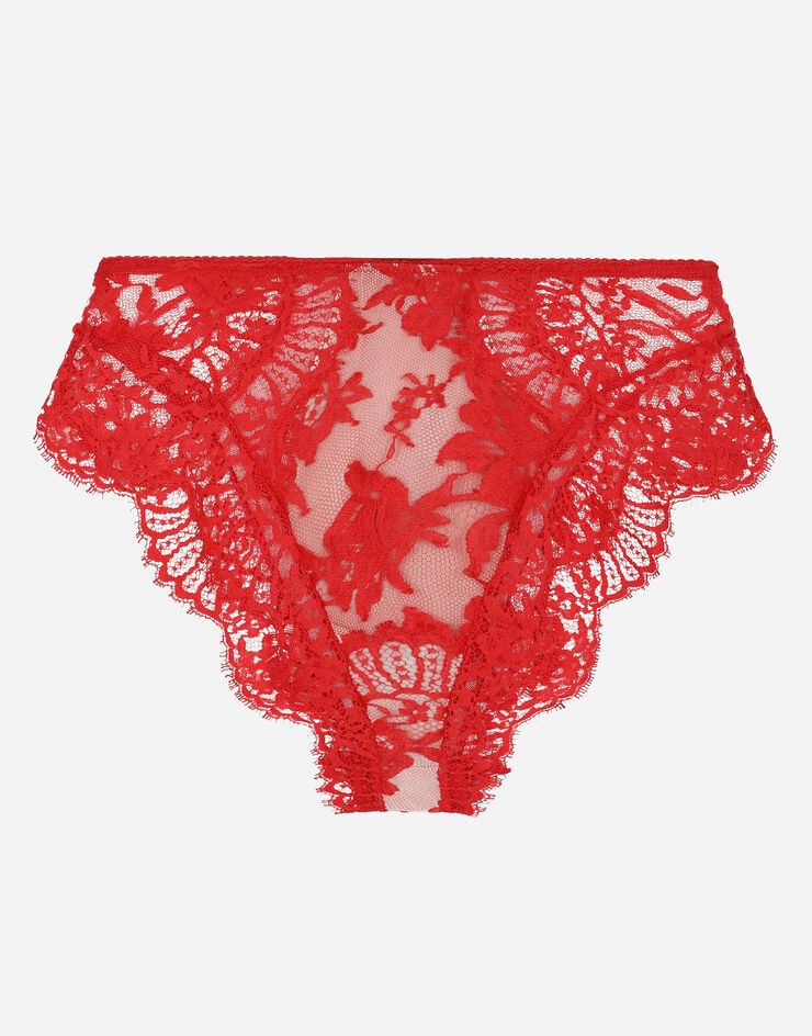 High-waisted lace briefs - 1