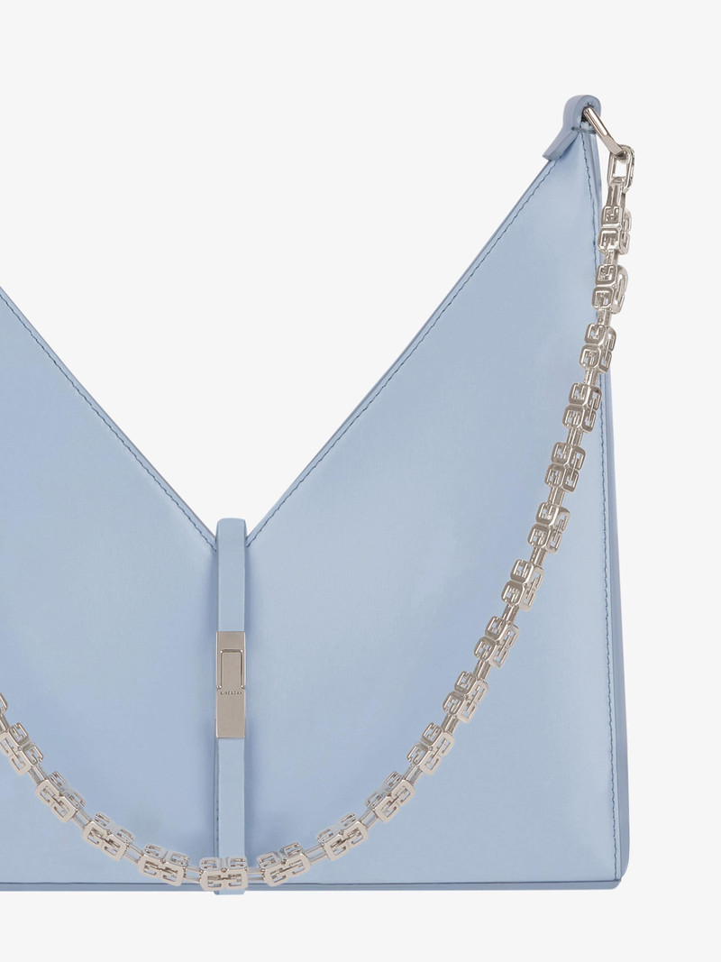 SMALL CUT OUT BAG IN BOX LEATHER WITH CHAIN 7