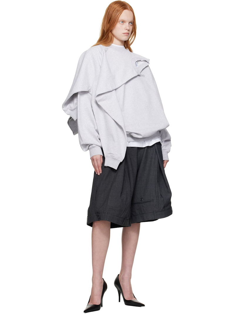VETEMENTS Gray Double Layered Sweatshirt outlook