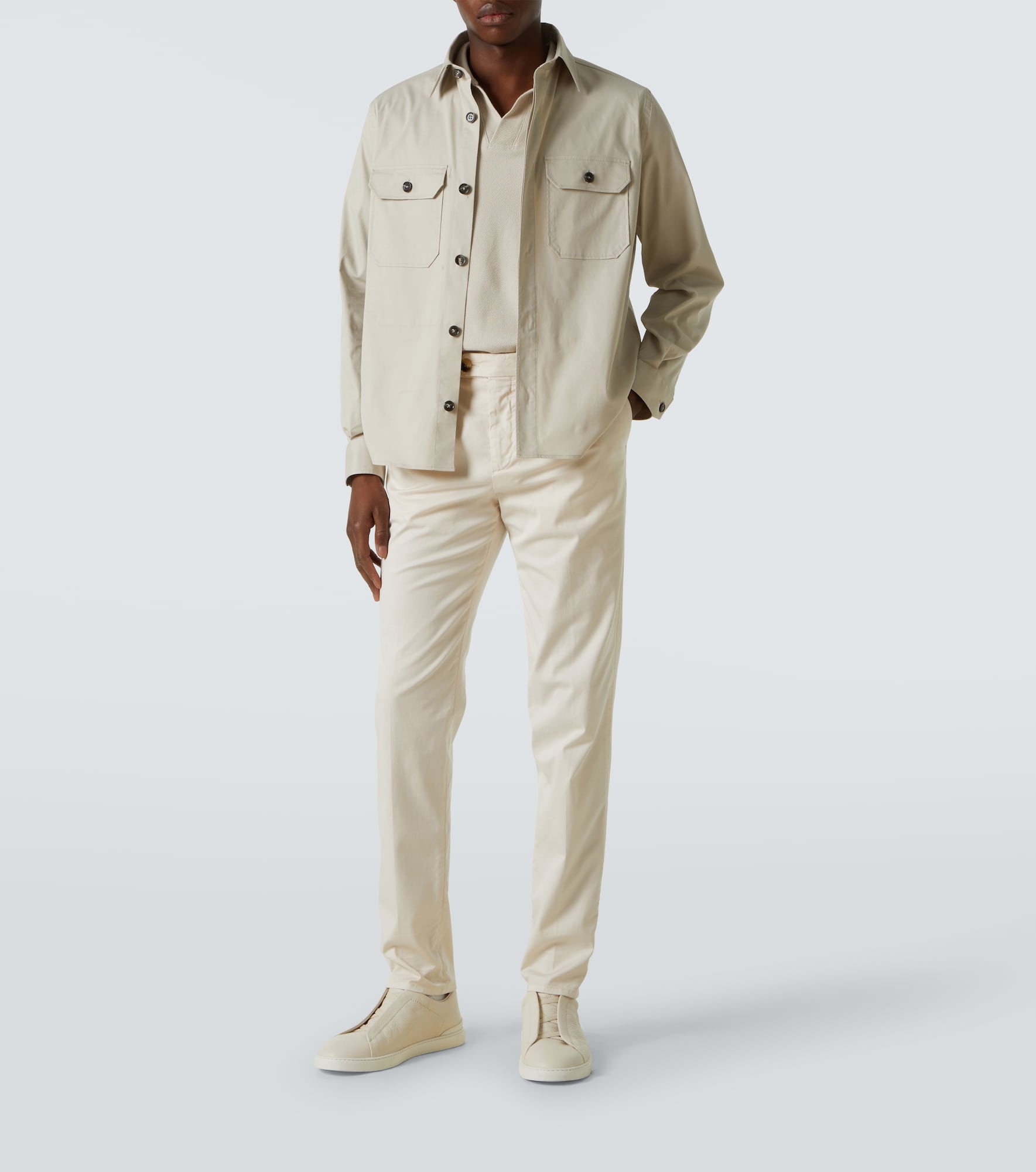 Cotton-blend overshirt - 2