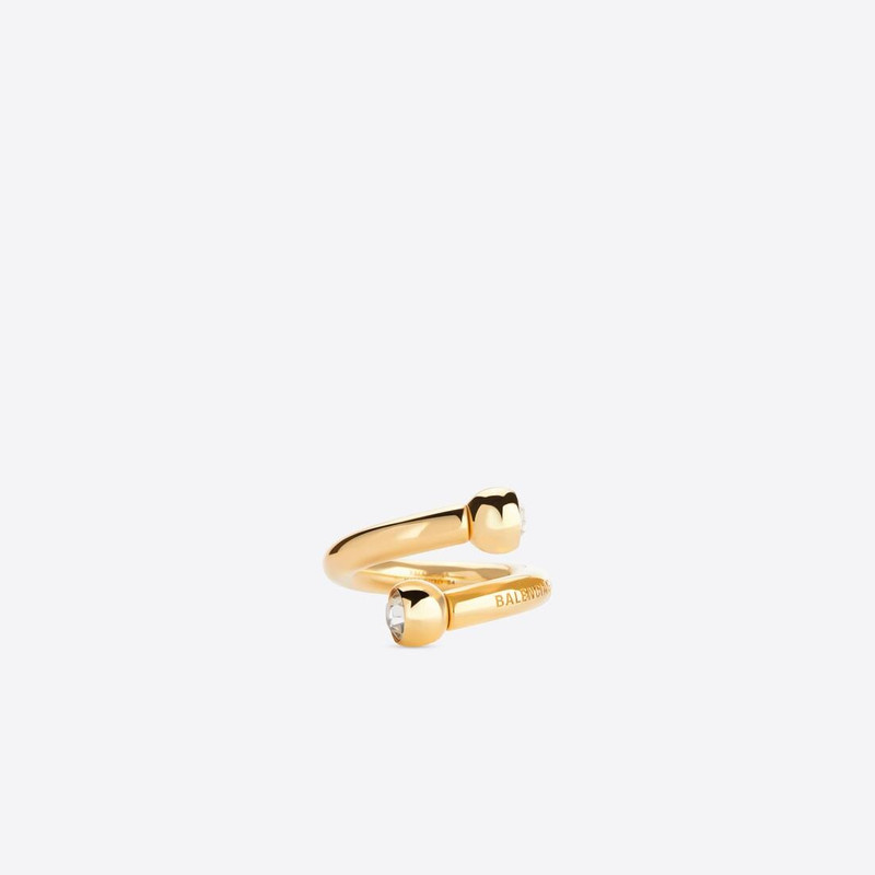 BALENCIAGA Force Ball Ring  in Gold outlook