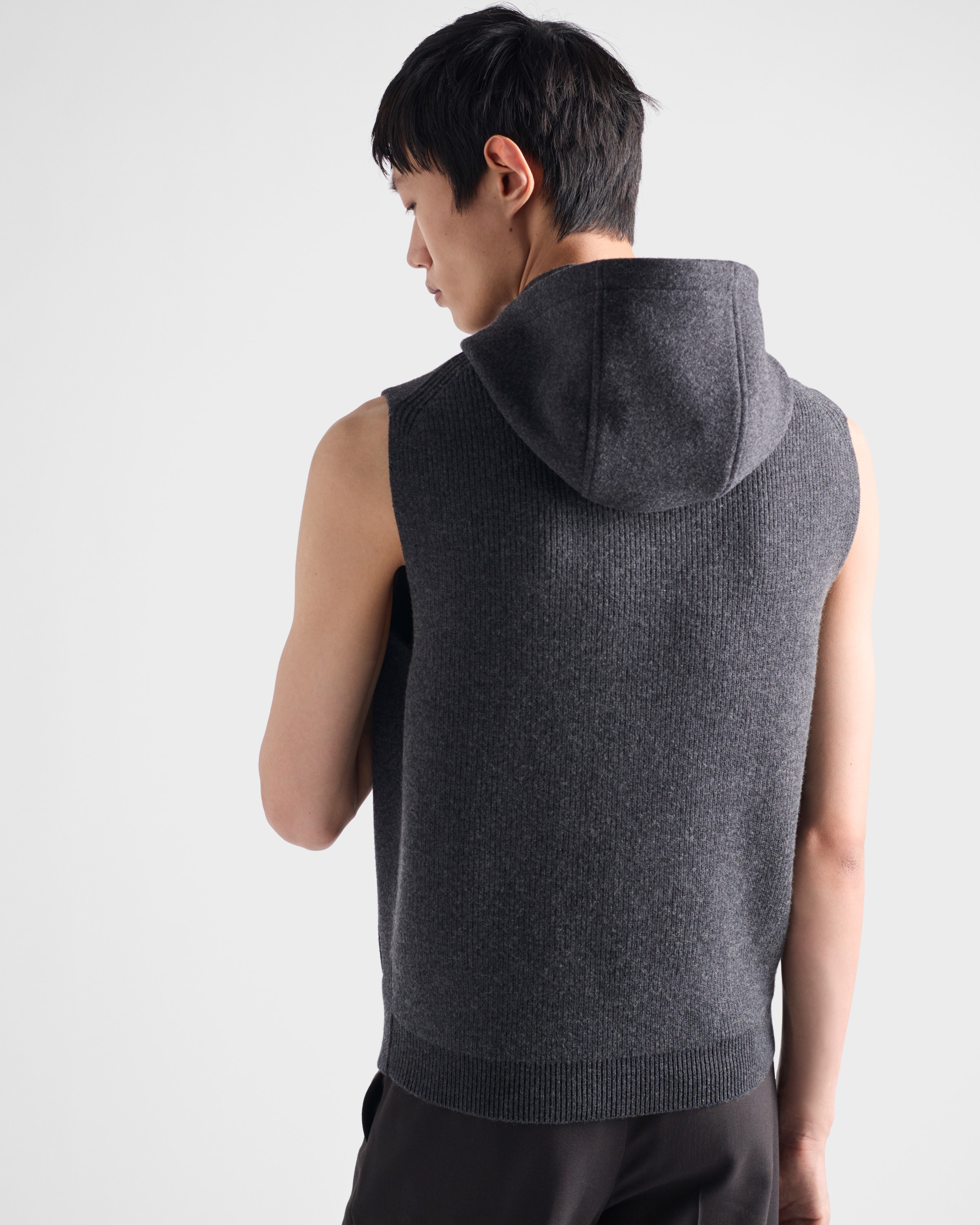 Wool and cashmere zipper vest - 5