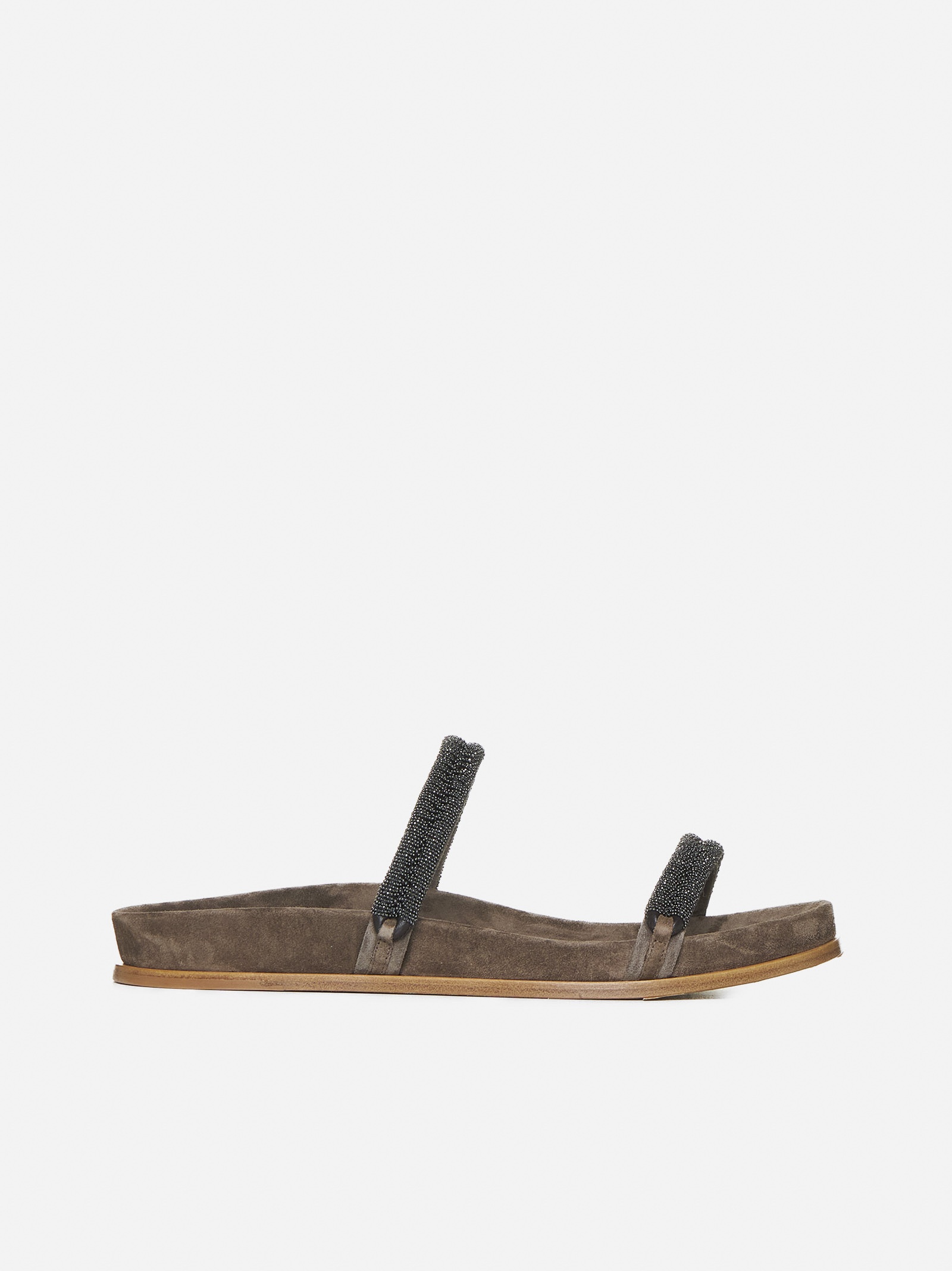 Monile and suede sandals - 1