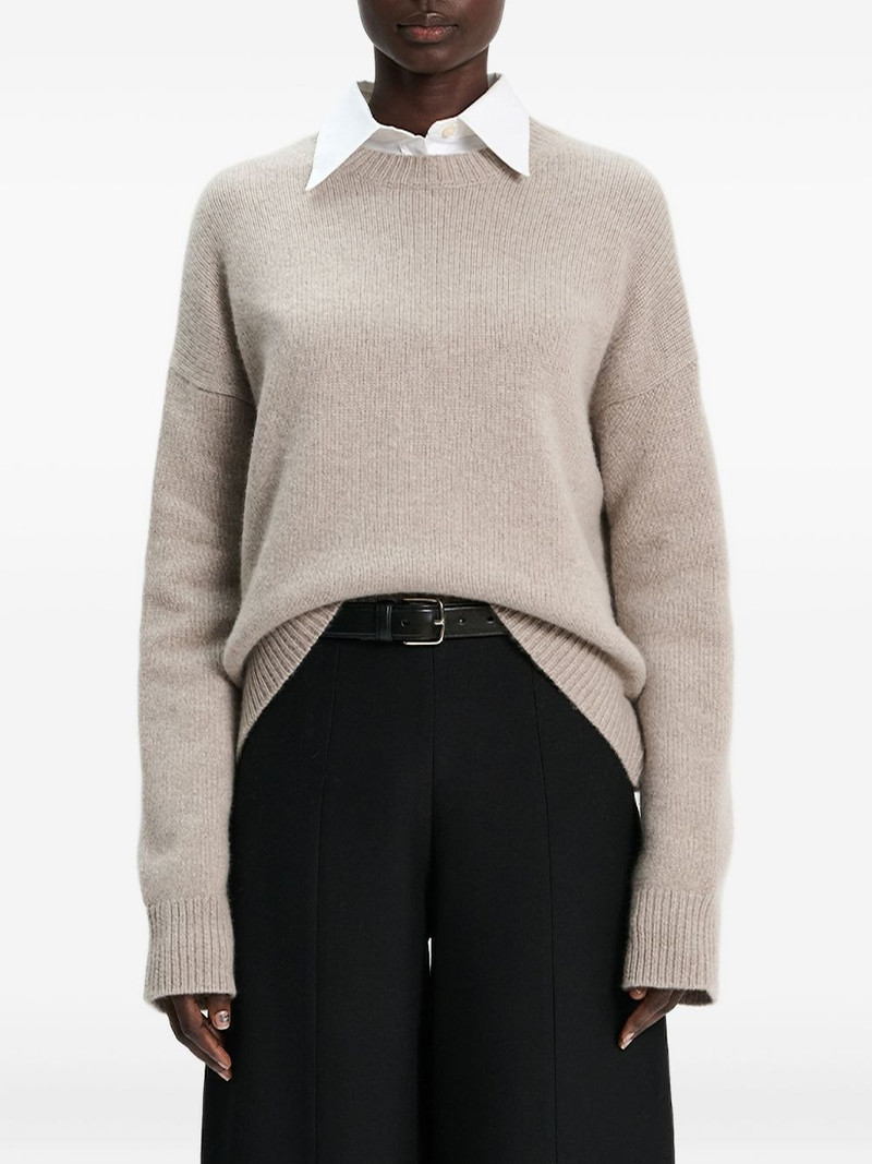 round-neck cashmere sweater 1