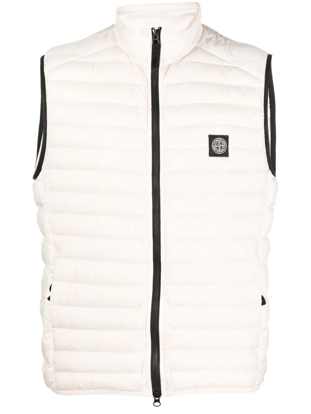 Compass logo-patch padded gilet - 1