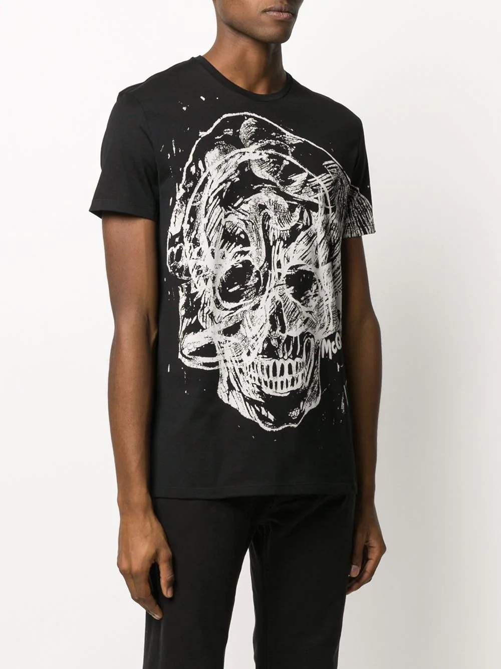 skull print T-shirt - 3