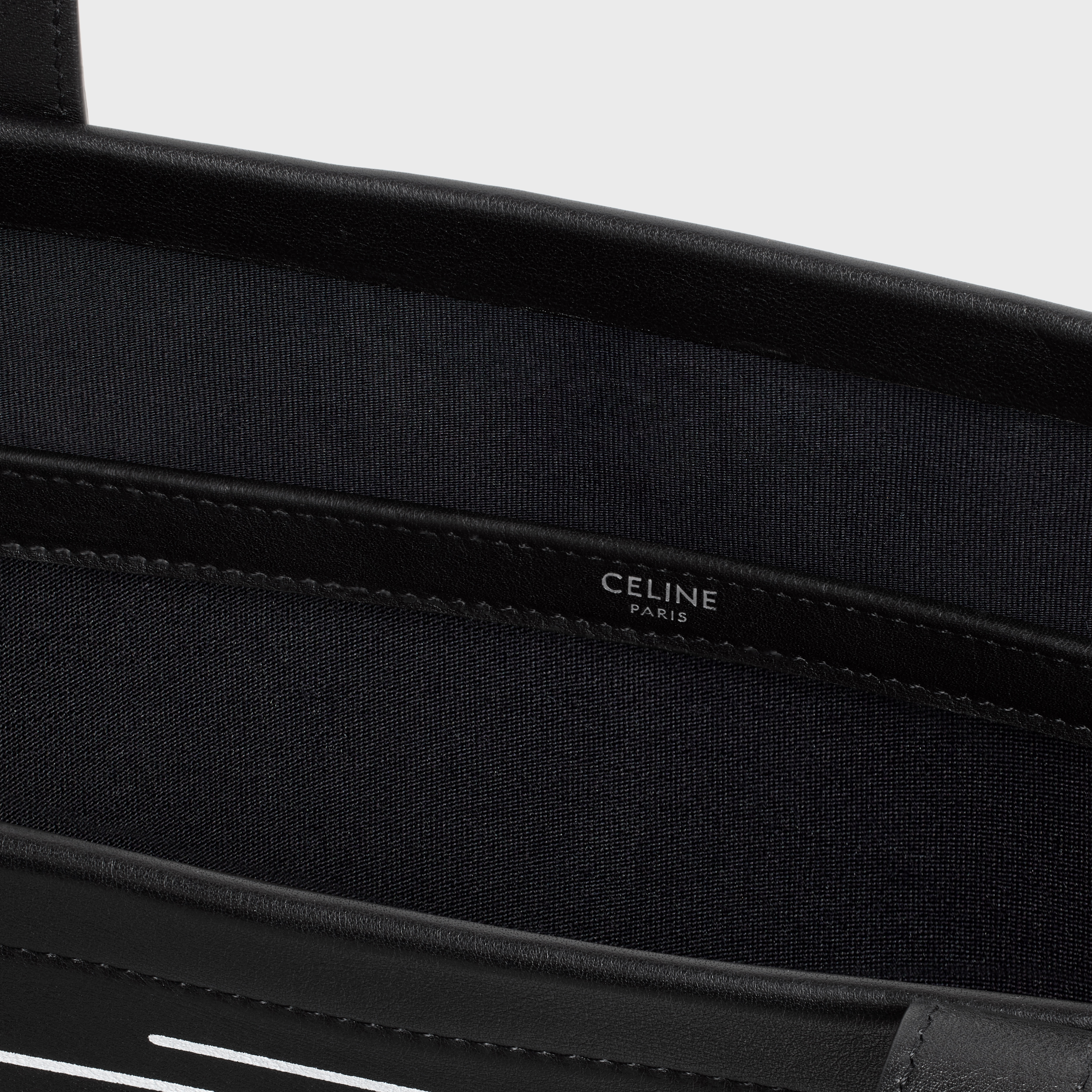 LARGE SQUARED CABAS in CALFSKIN WITH CELINE WILTERN PRINT - 4