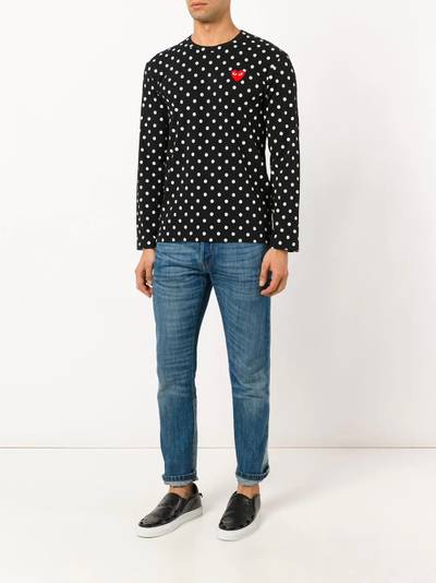 Comme des Garçons PLAY polka dot print T-shirt outlook