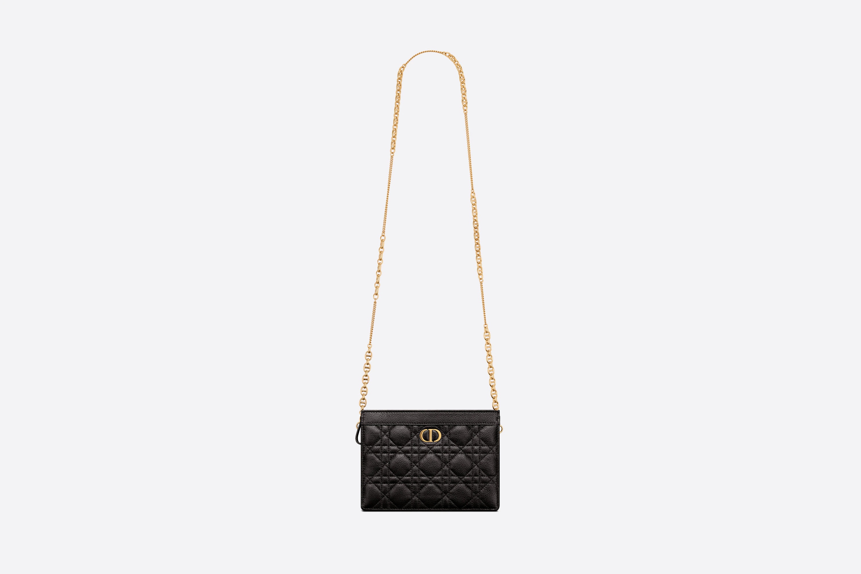 Dior Caro Zipped Pouch with Chain - 4