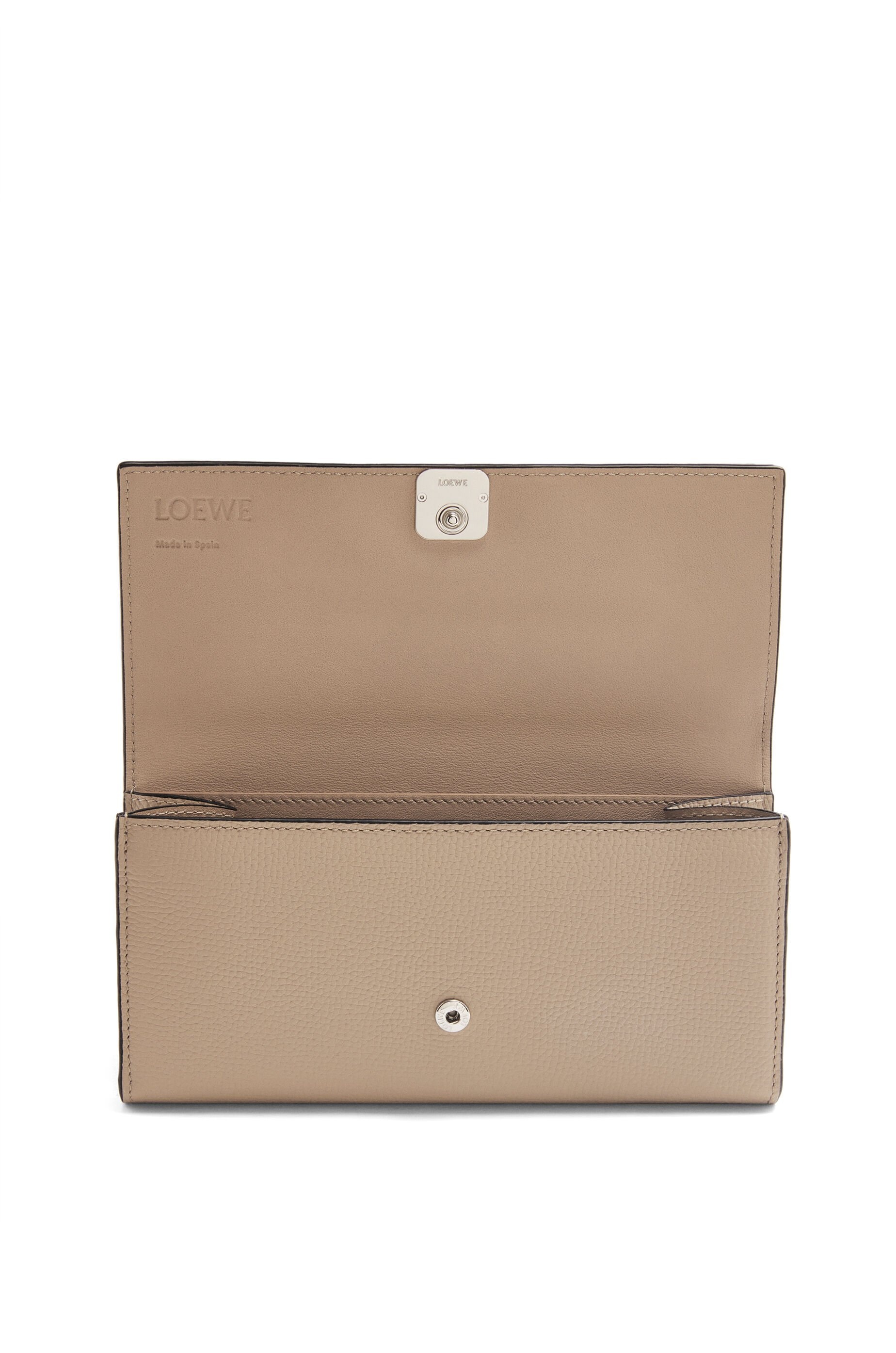 Anagram continental wallet in pebble grain calfskin - 2