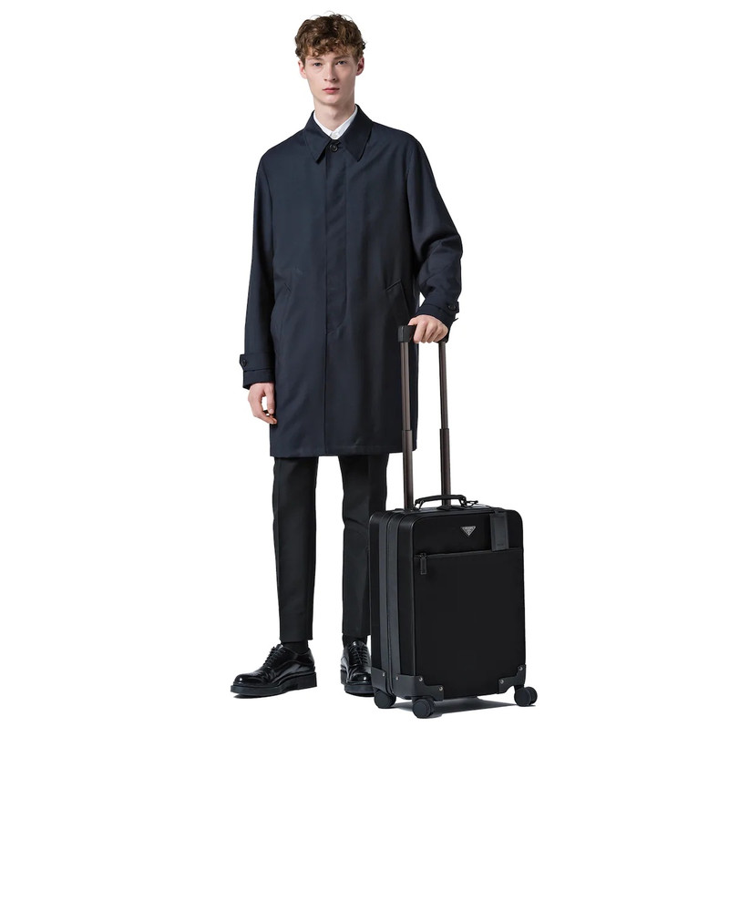 Nylon and Saffiano Leather Trolley 7