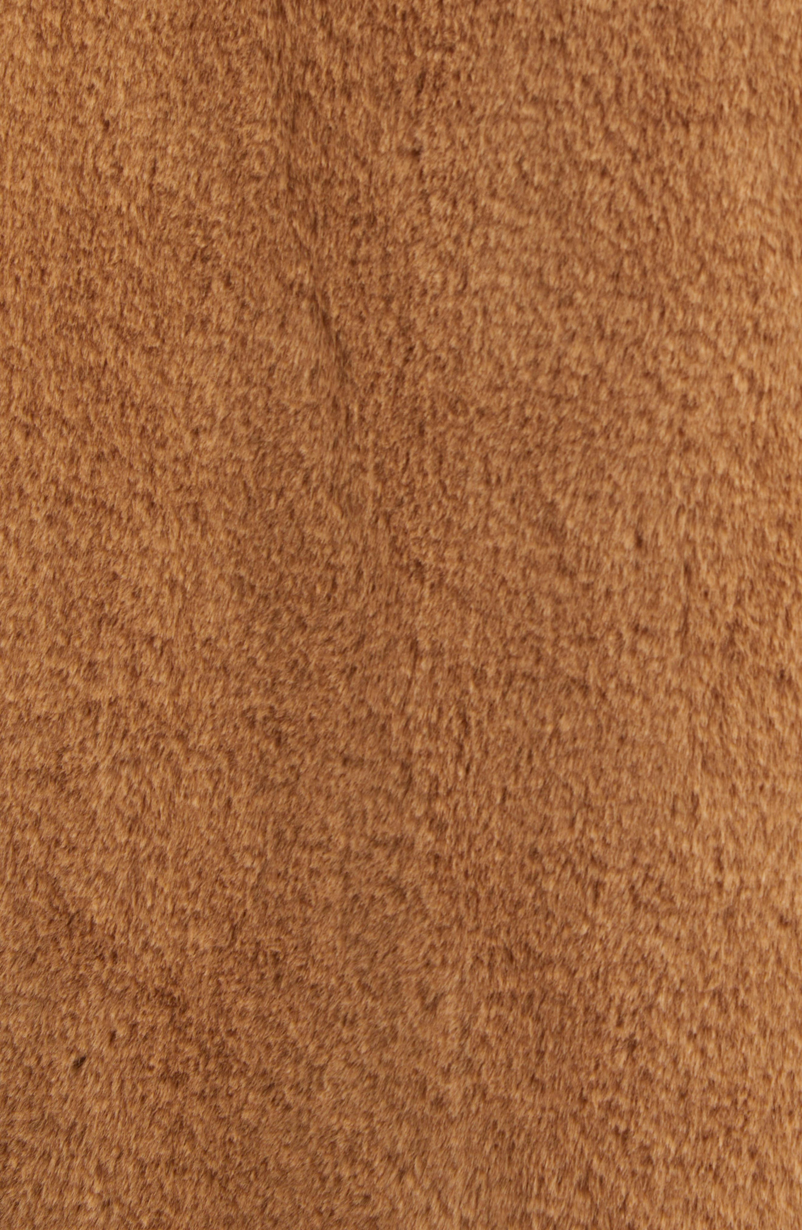 Herno Dropped Shoulder Faux Fur Coat in Cammello at Nordstrom - 5
