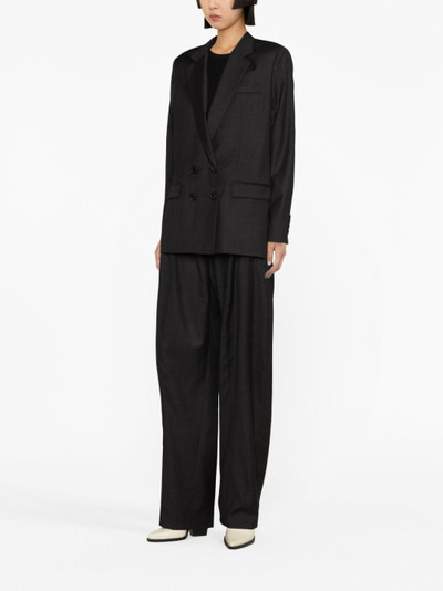 Isabel Marant Sopiavea checkered high-waisted trousers outlook