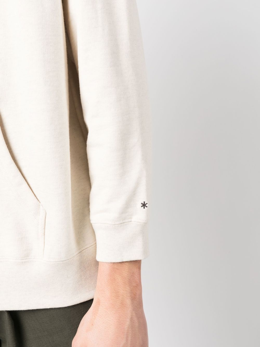 LOGO-EMBROIDERED COTTON HOODIE - 5