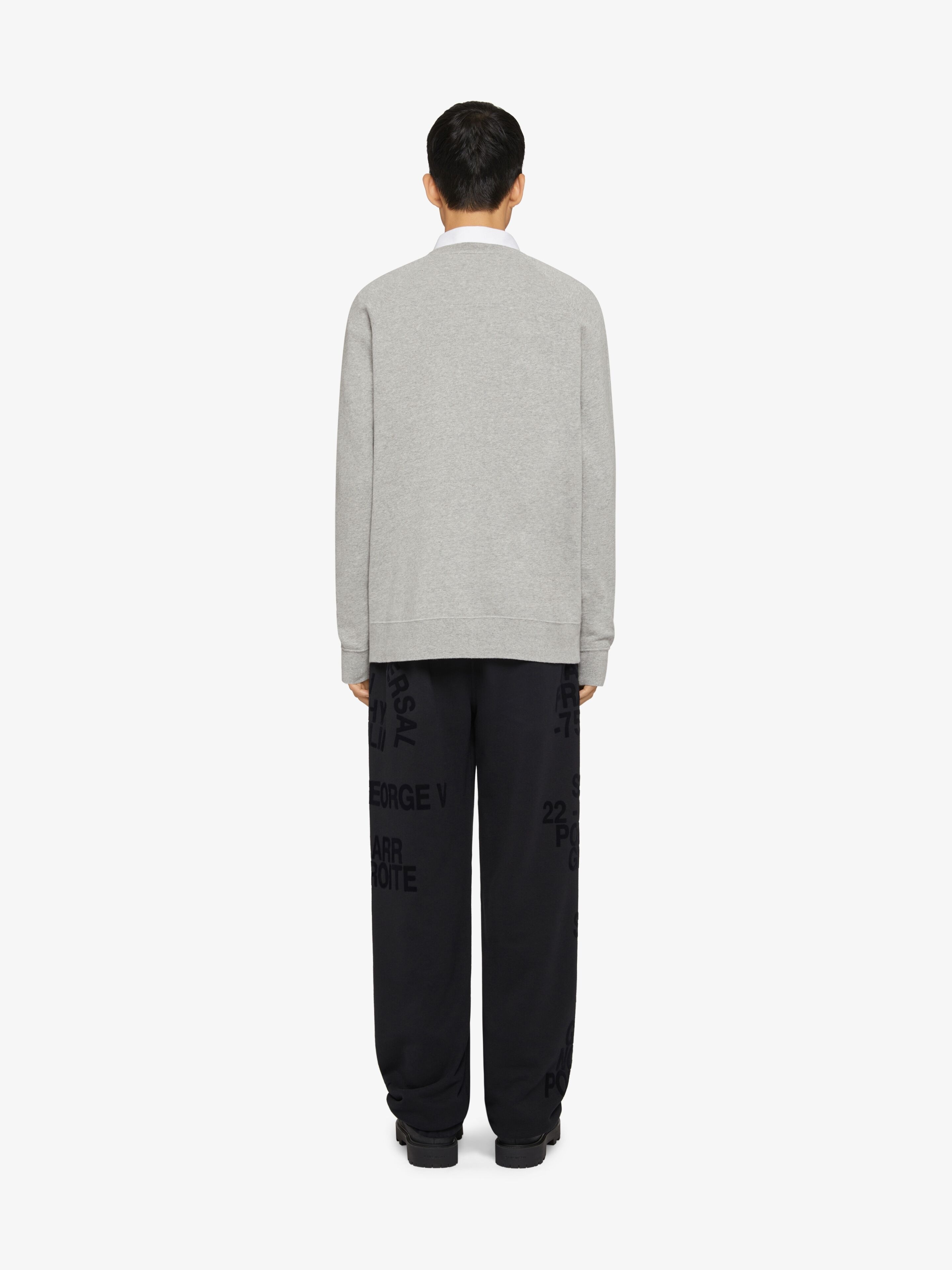 GIVENCHY CREST SLIM FIT SWEATSHIRT IN FLEECE - 4