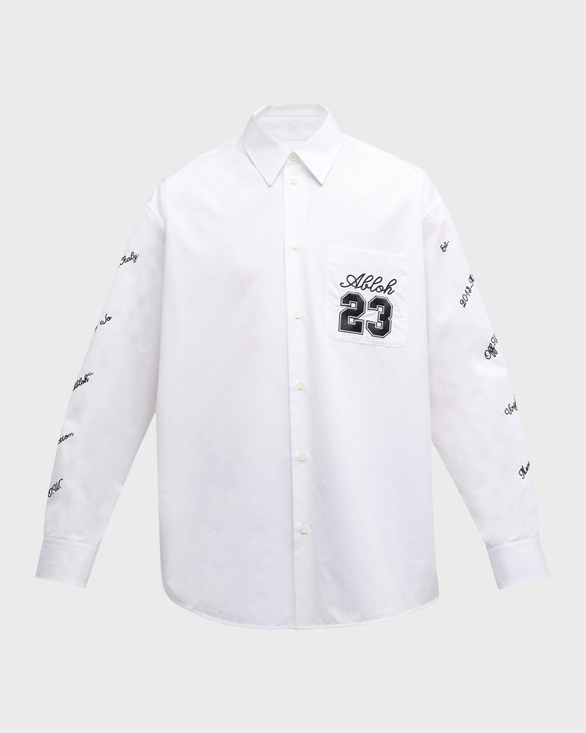 Men's 23 Logo Embroidered Sport Shirt - 1