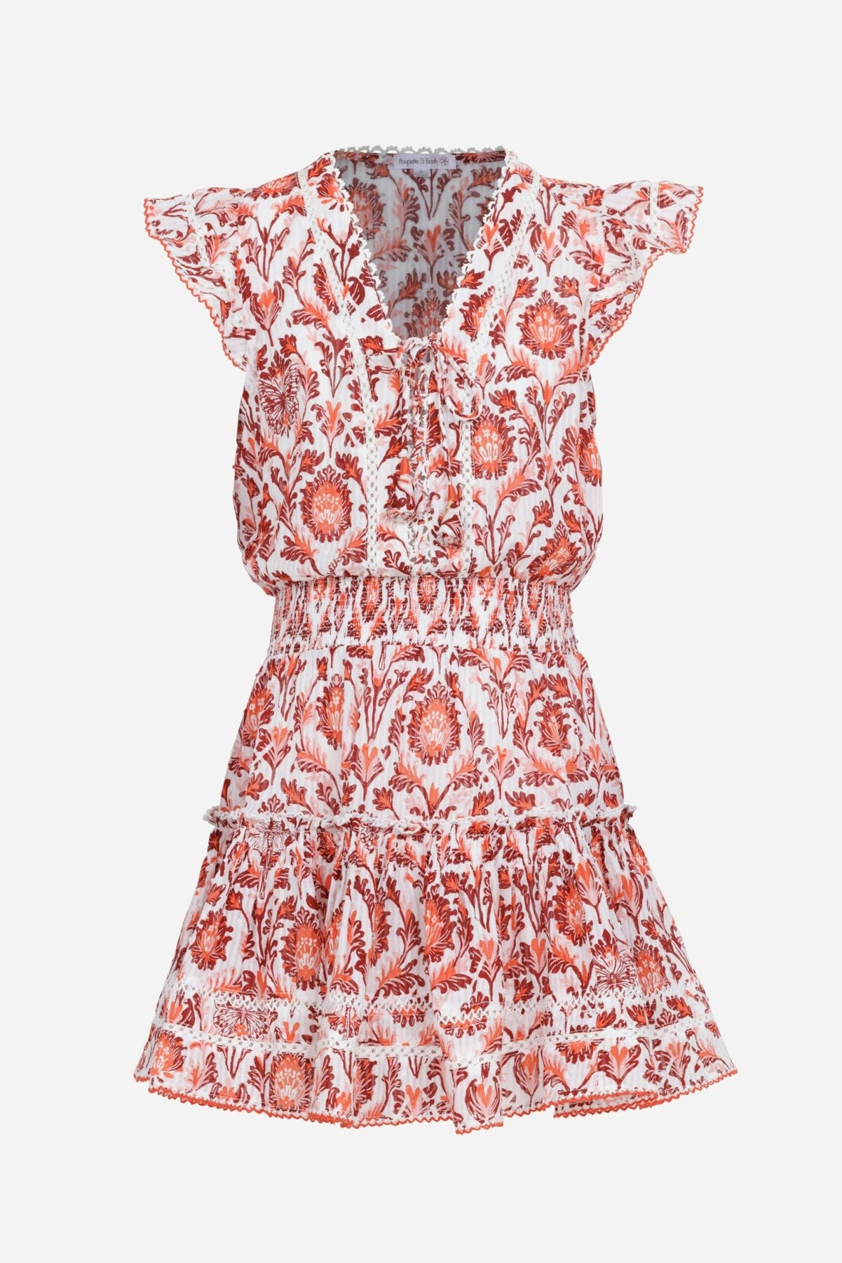 Mini Dress Anais for girls - Pink Victorian - 1