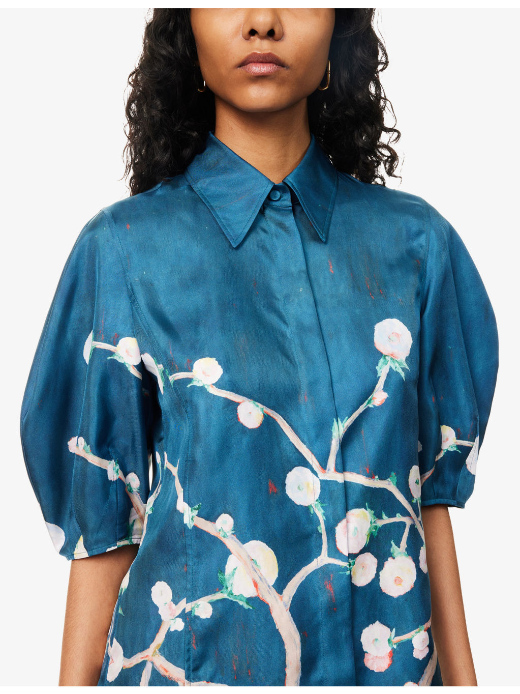 Sansi Floral Silk Shirt - 5