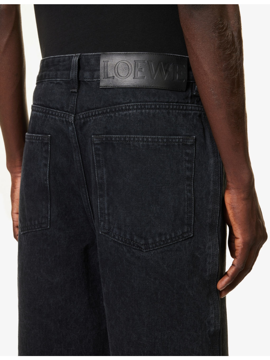 Anagram-embellished straight-leg jeans - 6