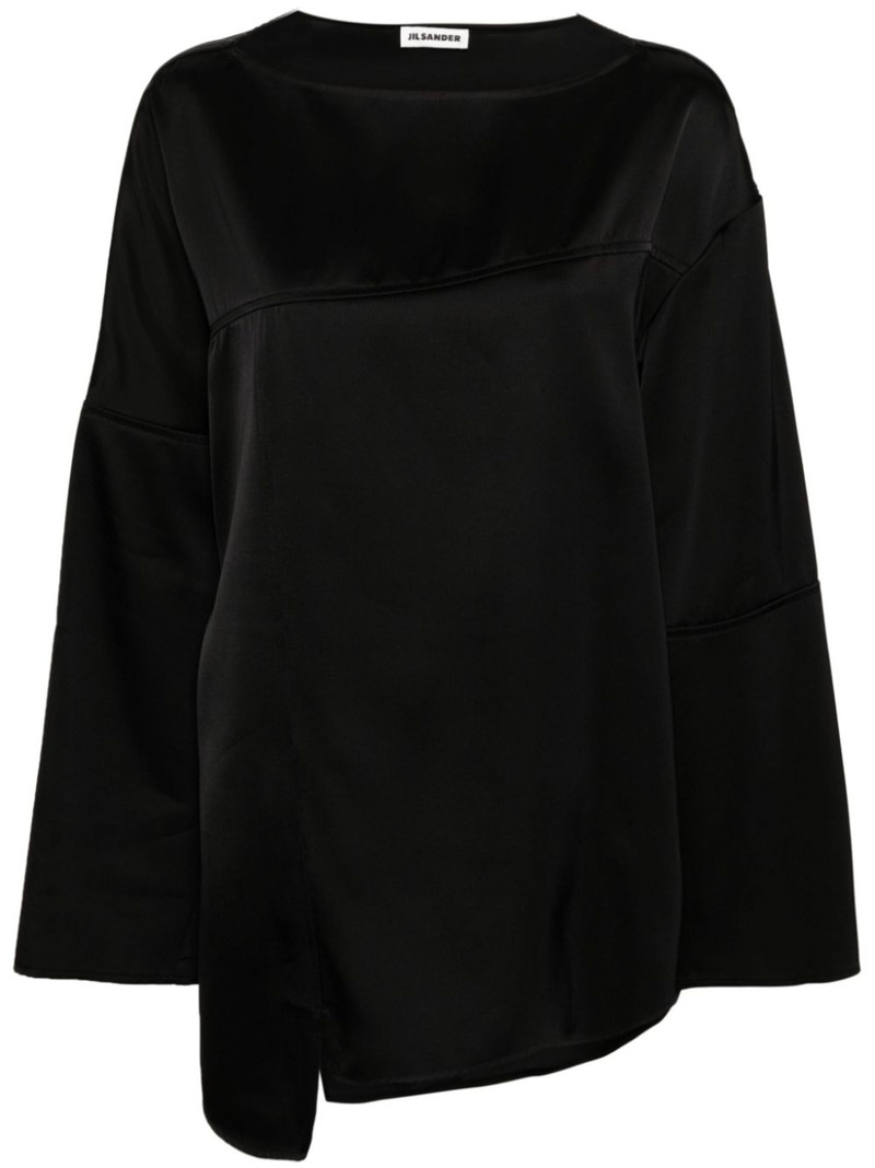 long-sleeve panelled shirt - 1