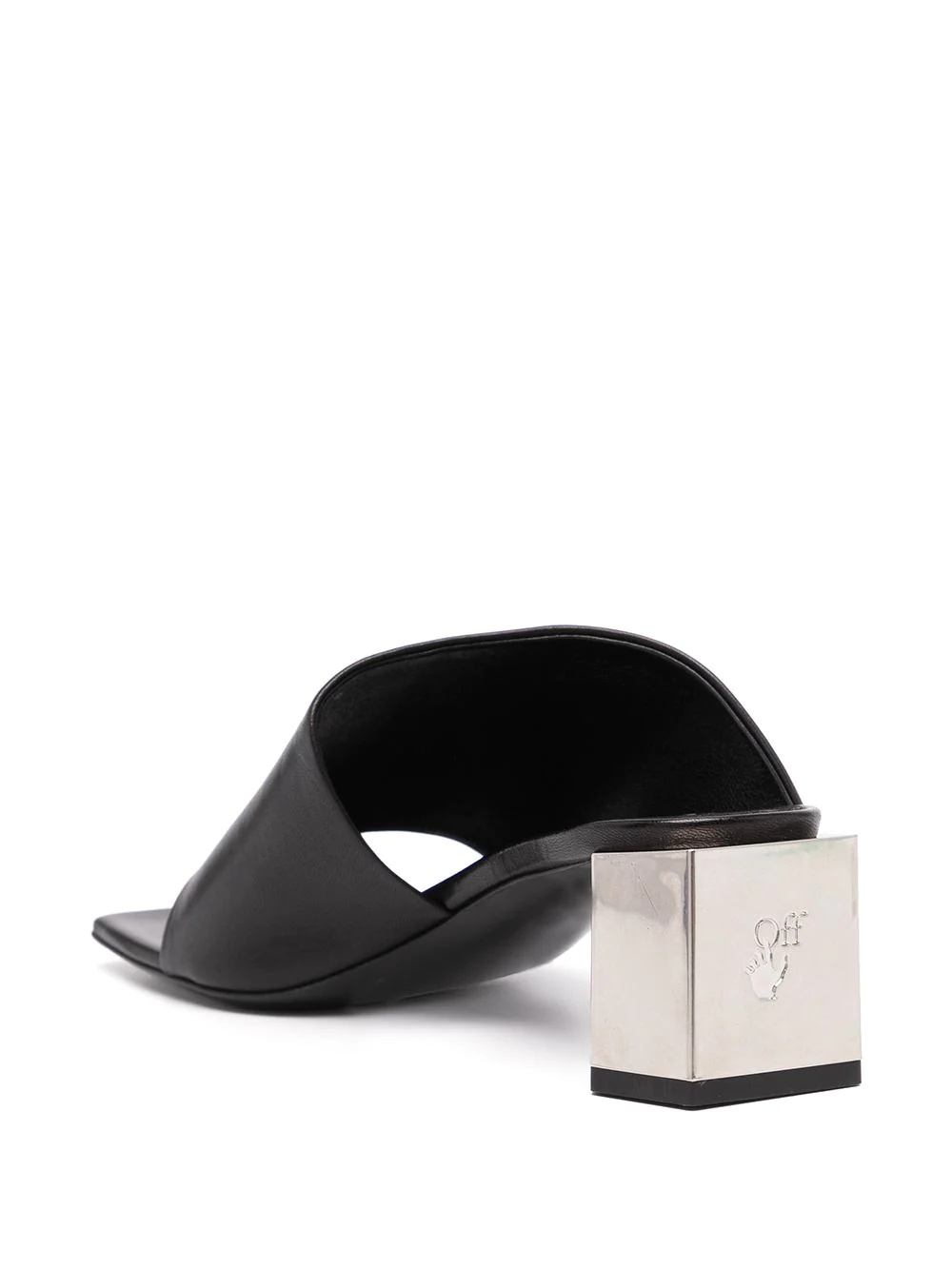 Hexnut chunky-heel 55mm mules - 3