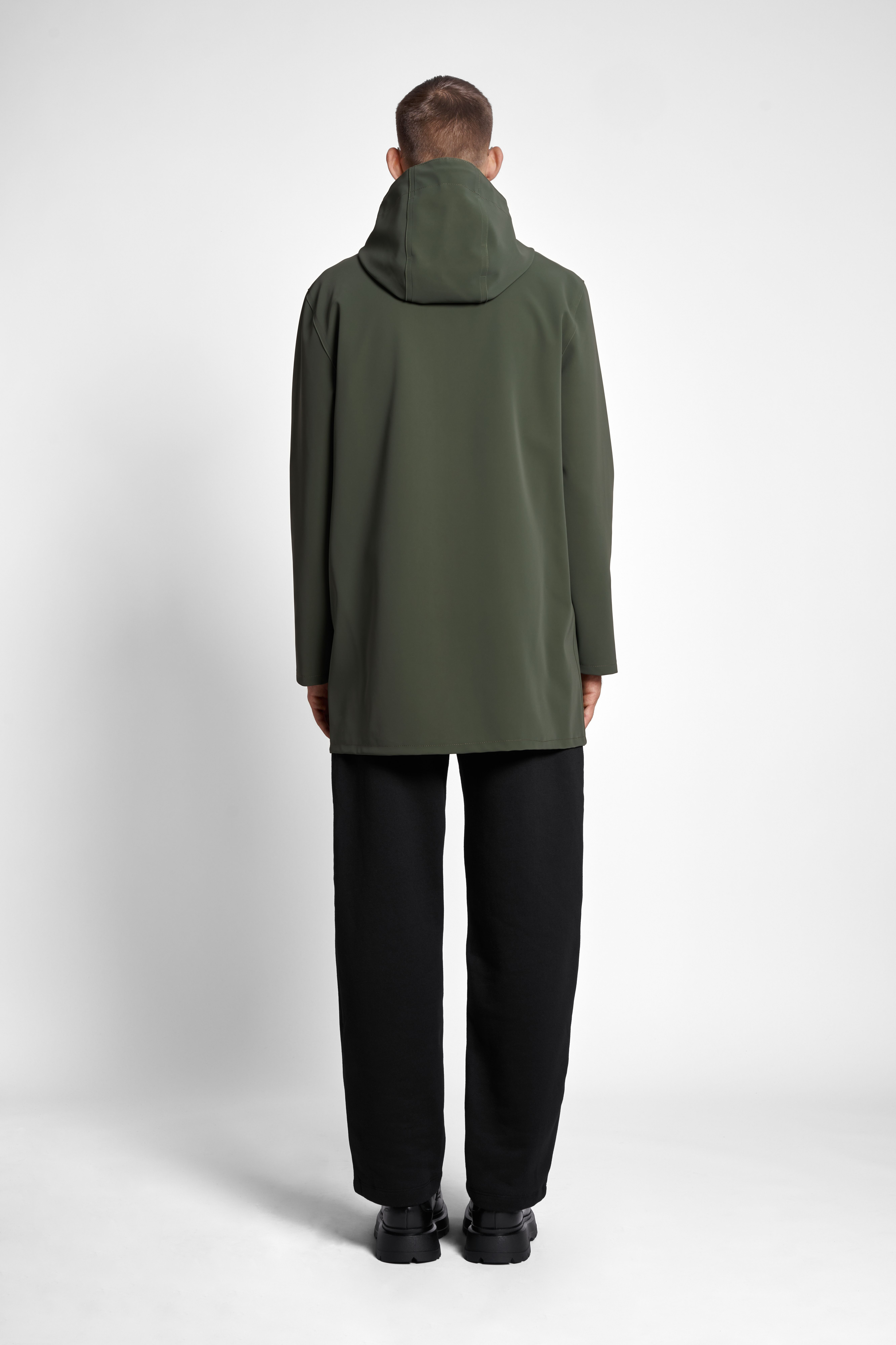 Stockholm Matte Raincoat Green - 4