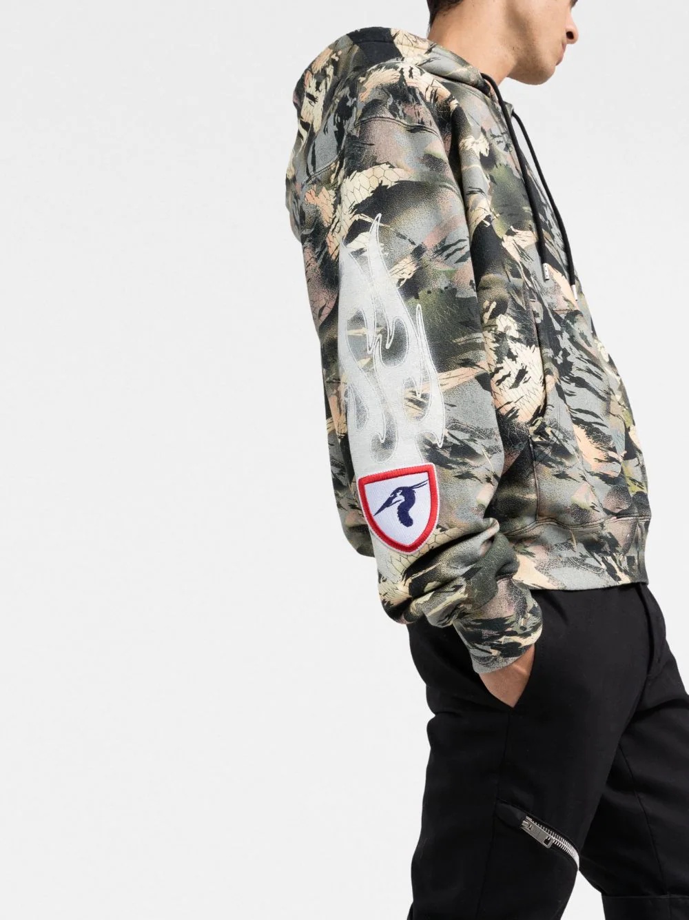 camouflage-print hoodie - 3