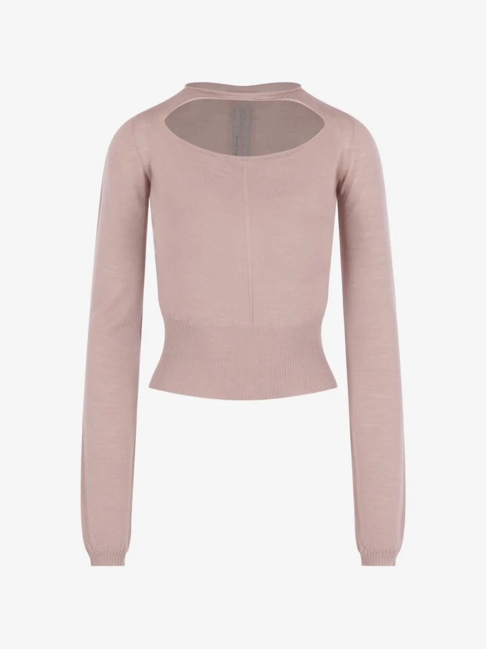 cut-out ribbed-hem sweater - 1