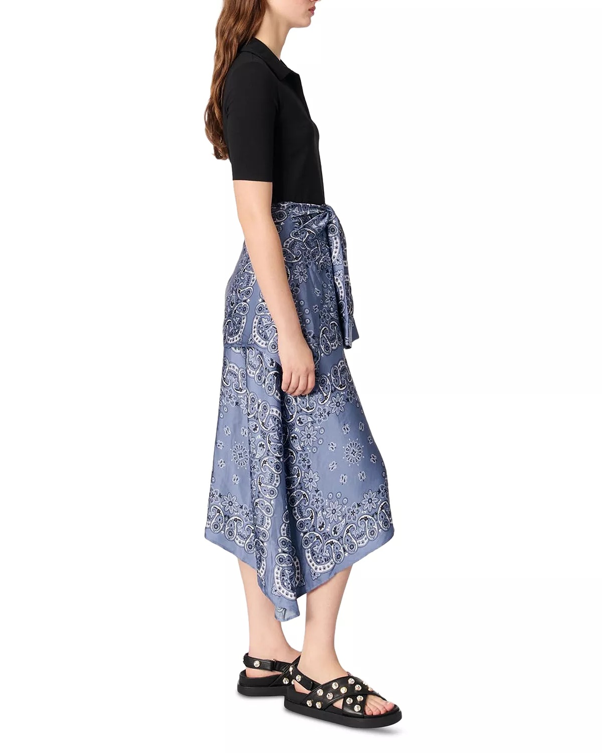 Layered Effect Patterned Dress - 4