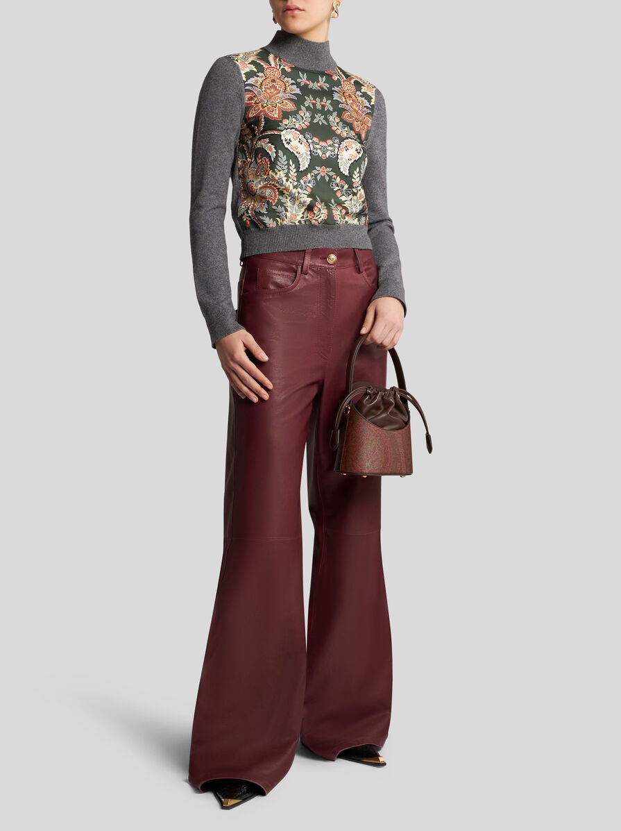 SWEATER WITH PAISLEY PRINT - 2