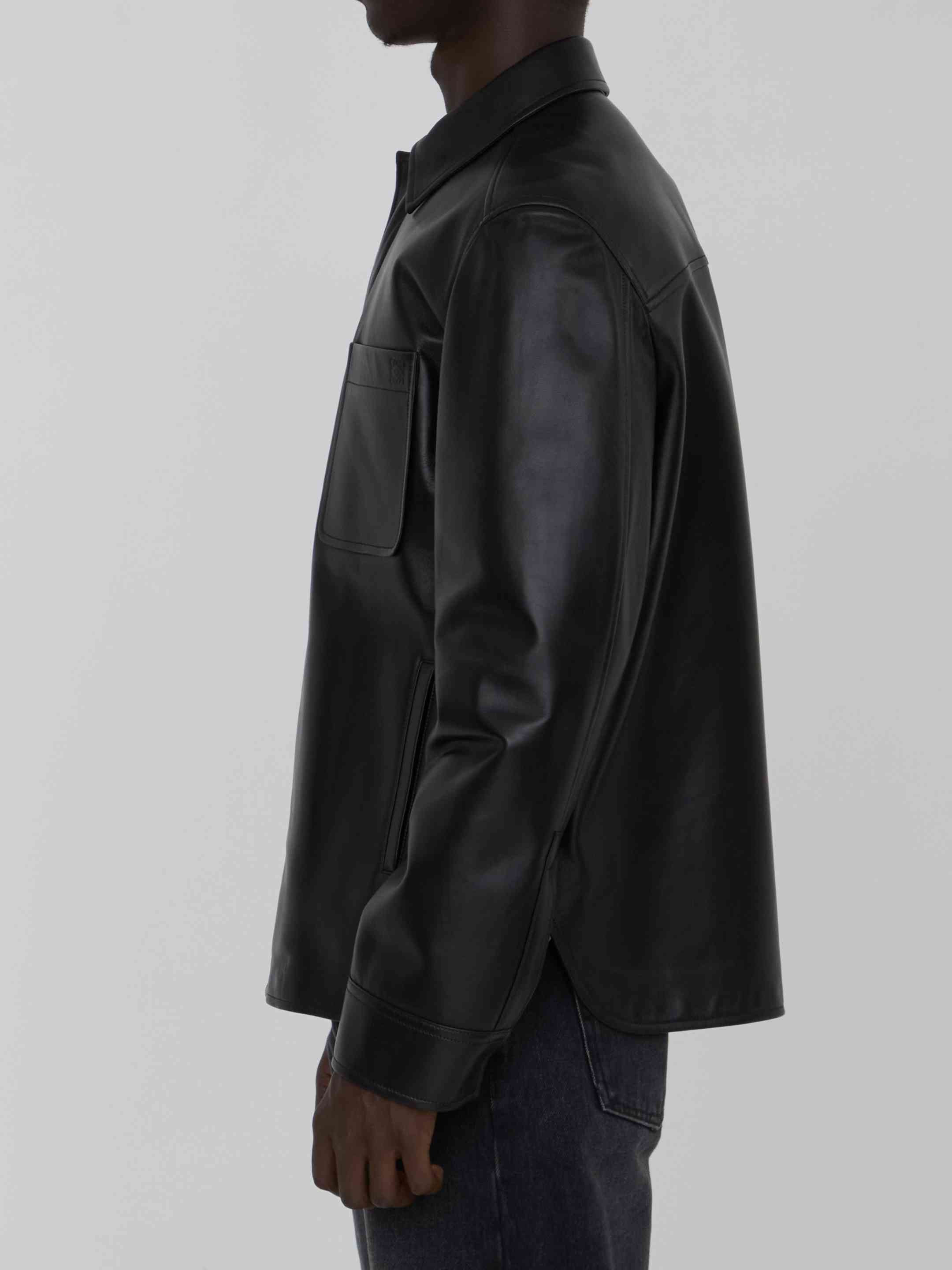 Loewe Men Overshirt In Lambskin Nappa - 3