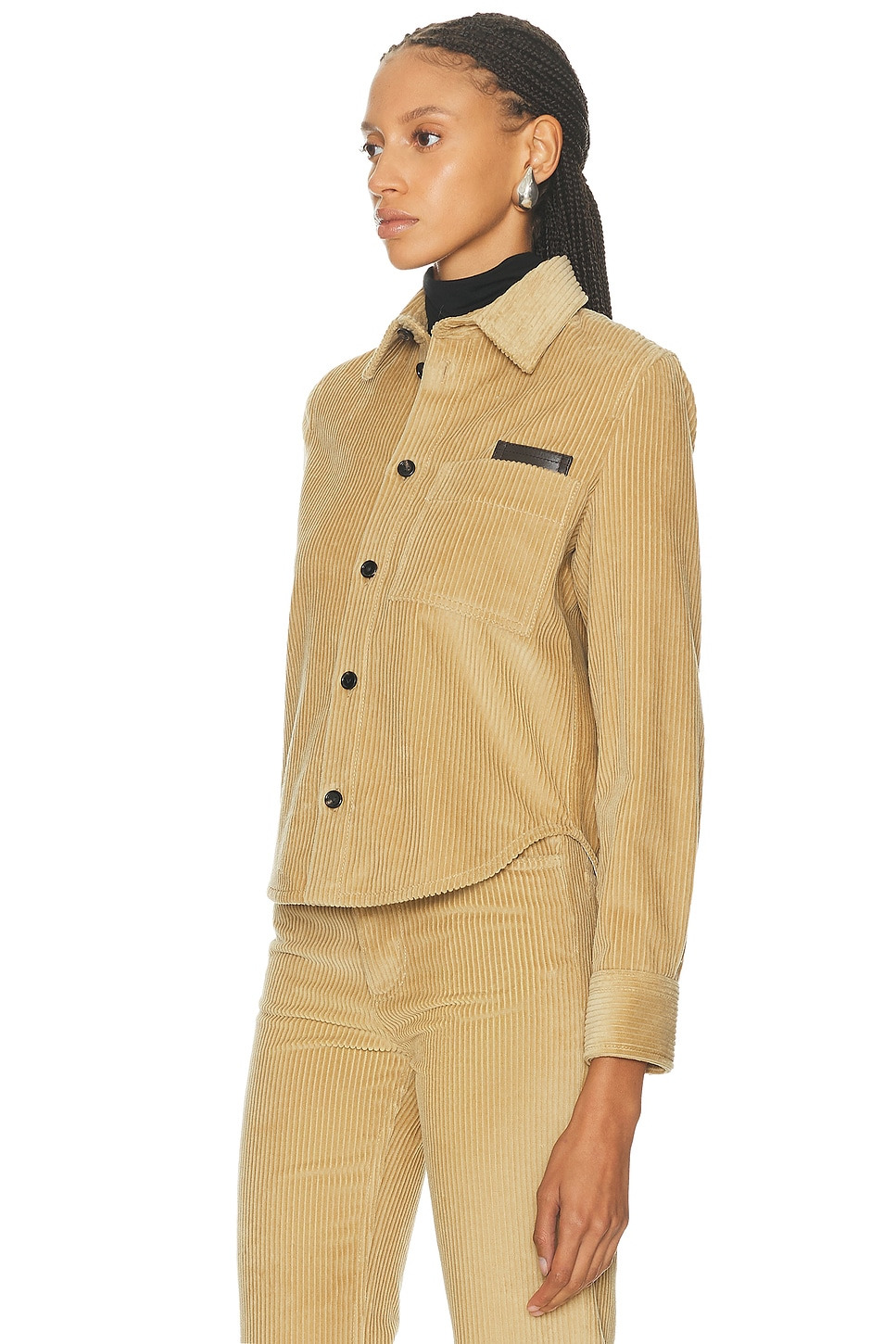 Corduroy Button Up Top - 2