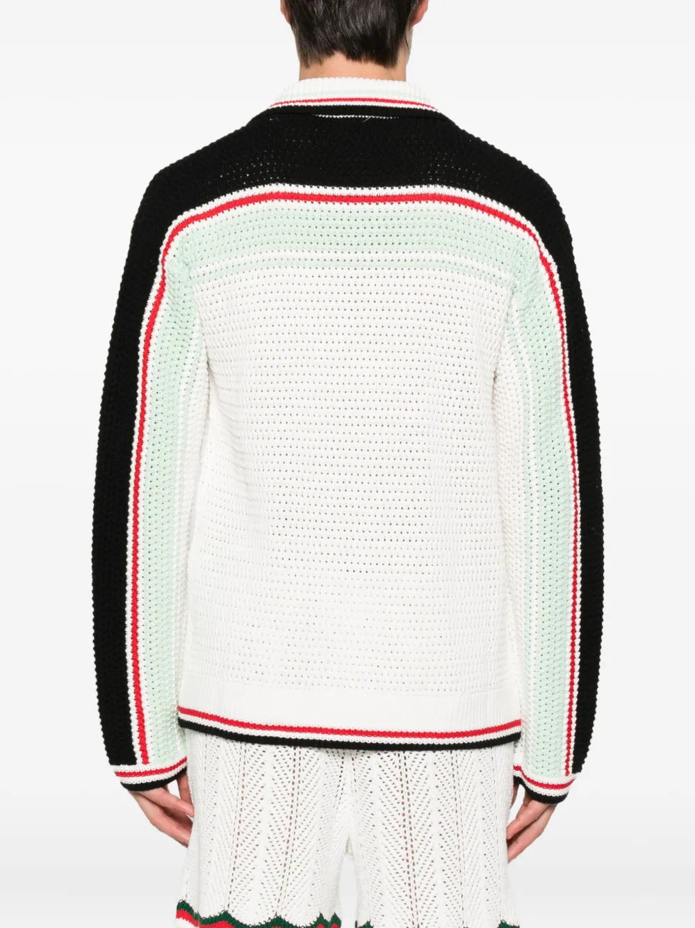 Casablanca Men Cardigan With Striped Details - 4