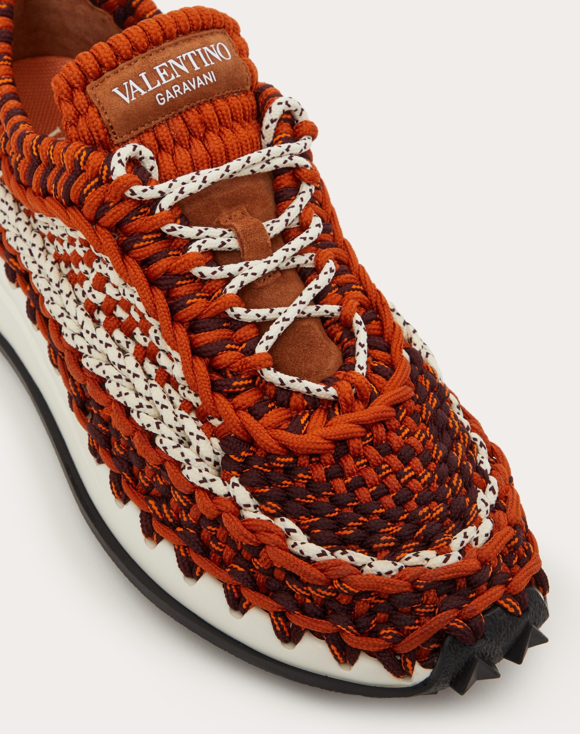 VALENTINO GARAVANI CROCHET SNEAKER IN FABRIC - 5
