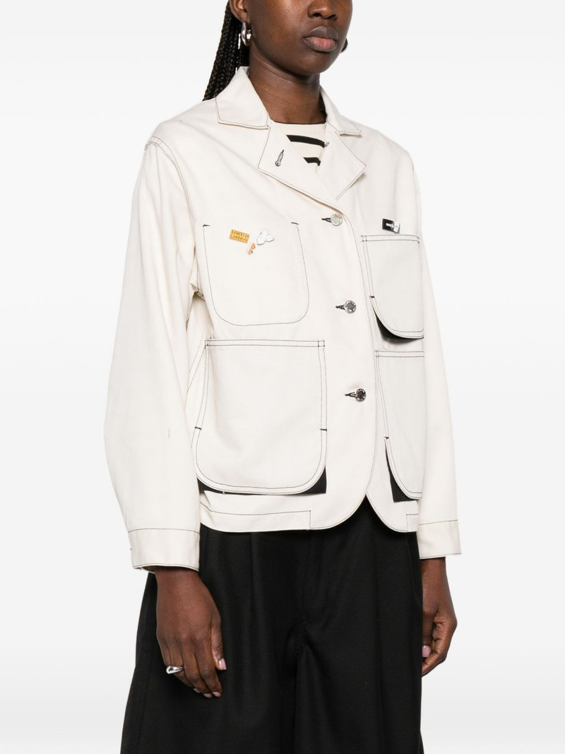 Art patch-pocket topstitch jacket 3