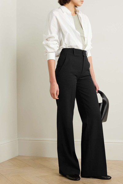 FRAME Relaxed stretch-crepe straight-leg pants outlook