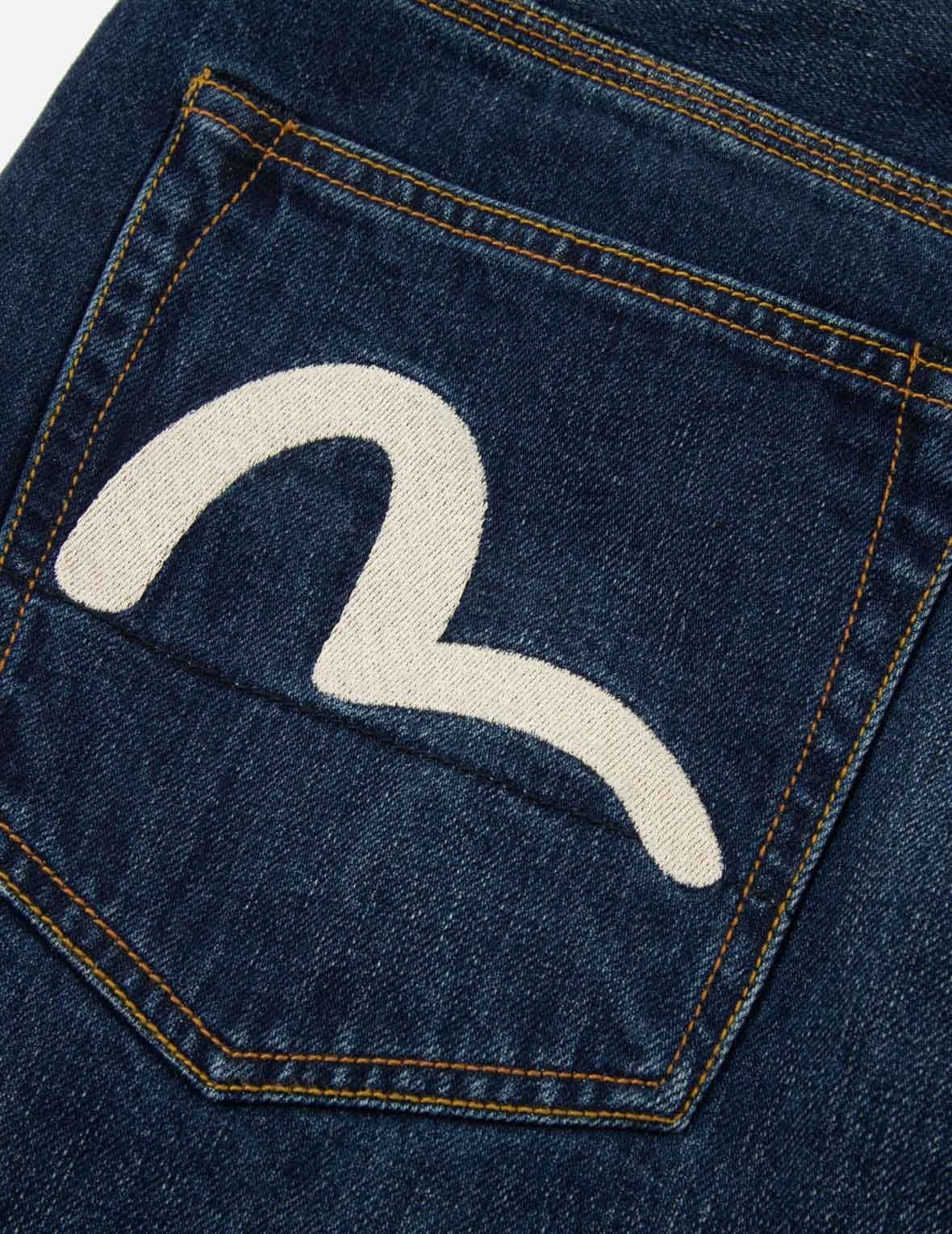 KOINOBORI PRINT AND SEAGULL EMBROIDERY CROPPED-FIT JEANS #2027 - 8